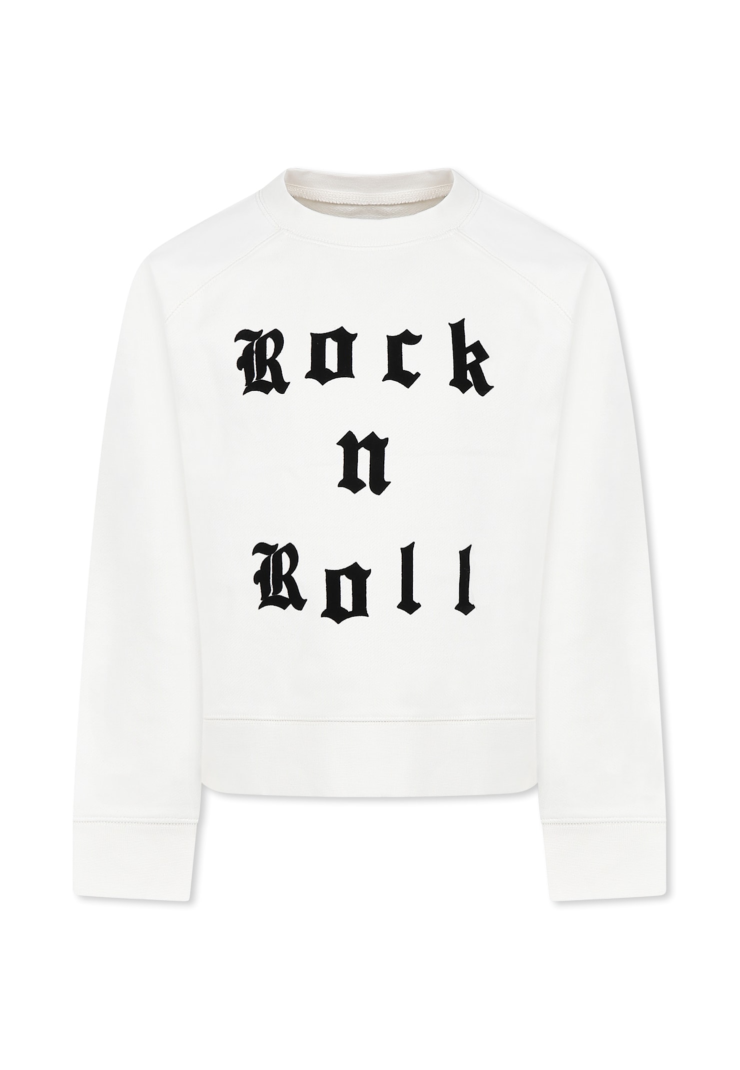 Zadig & Voltaire Ivory Sweatshirt For Girl With Writing In Ivory