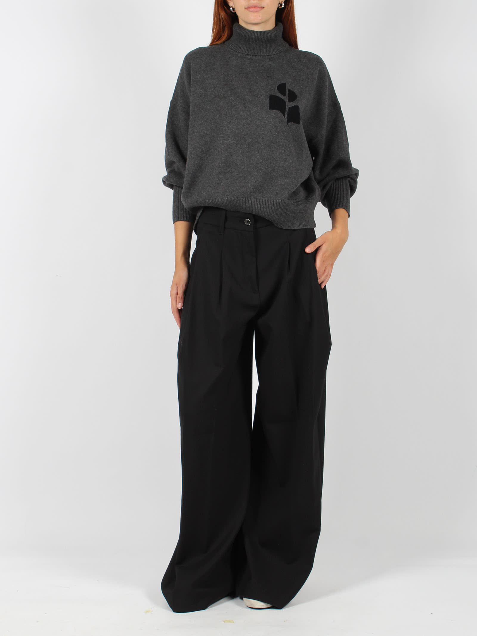 Shop Nine In The Morning Petra Trousers In Black