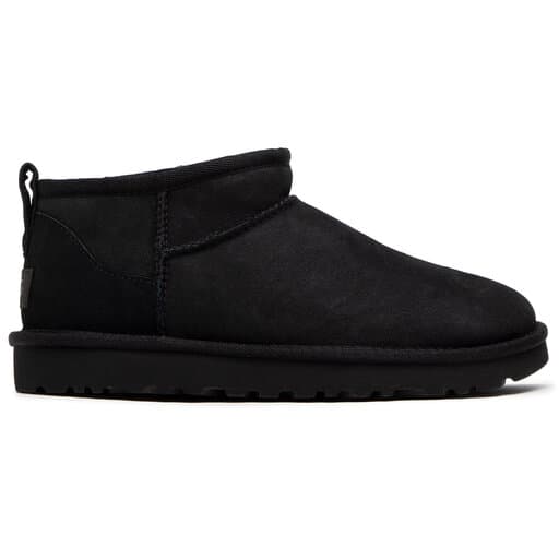 Ugg Round-headed Flat-bottomed Short Boots In Nero