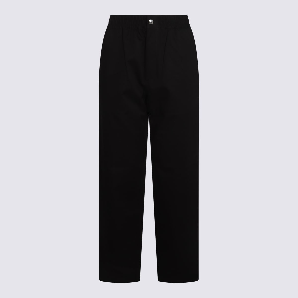 Shop Maison Kitsuné Black Cotton Pants