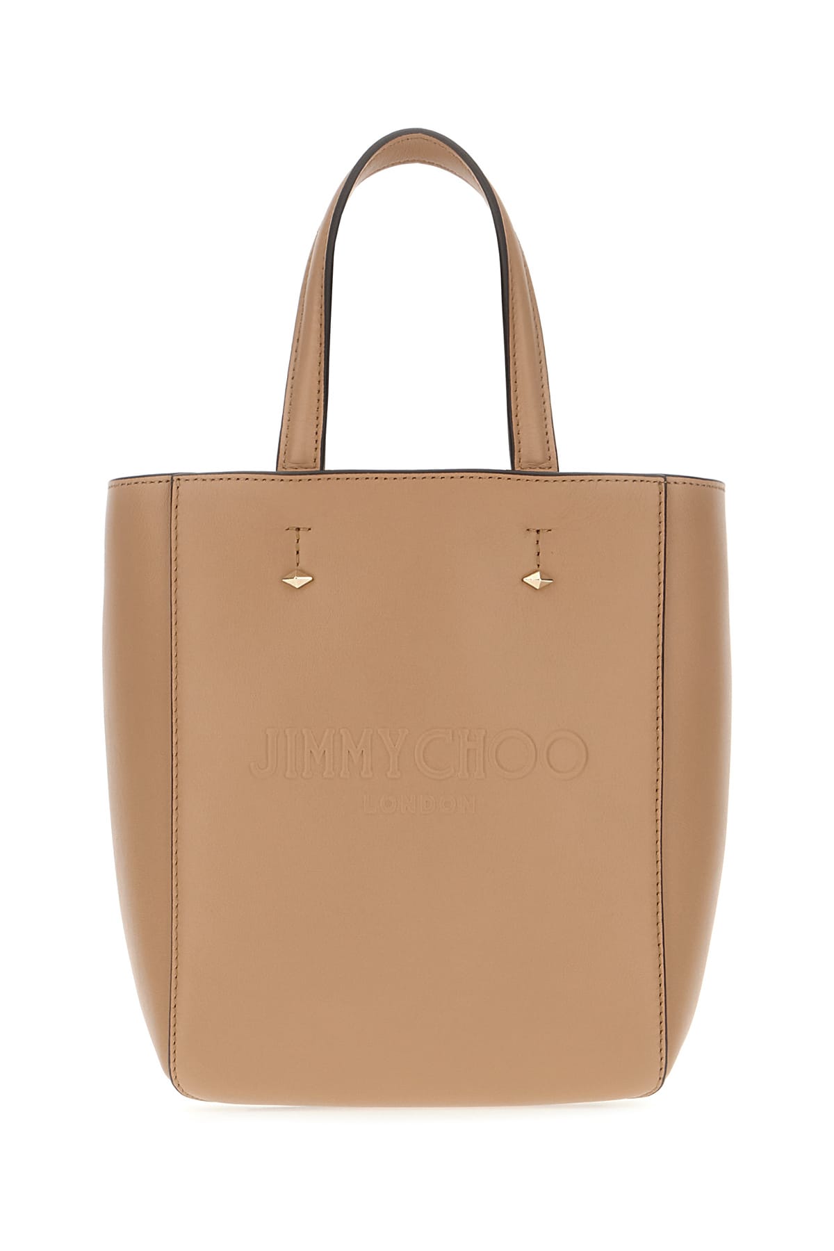 Jimmy Choo Biscuit Leather Small Lenny Handbag In Biscuitgold