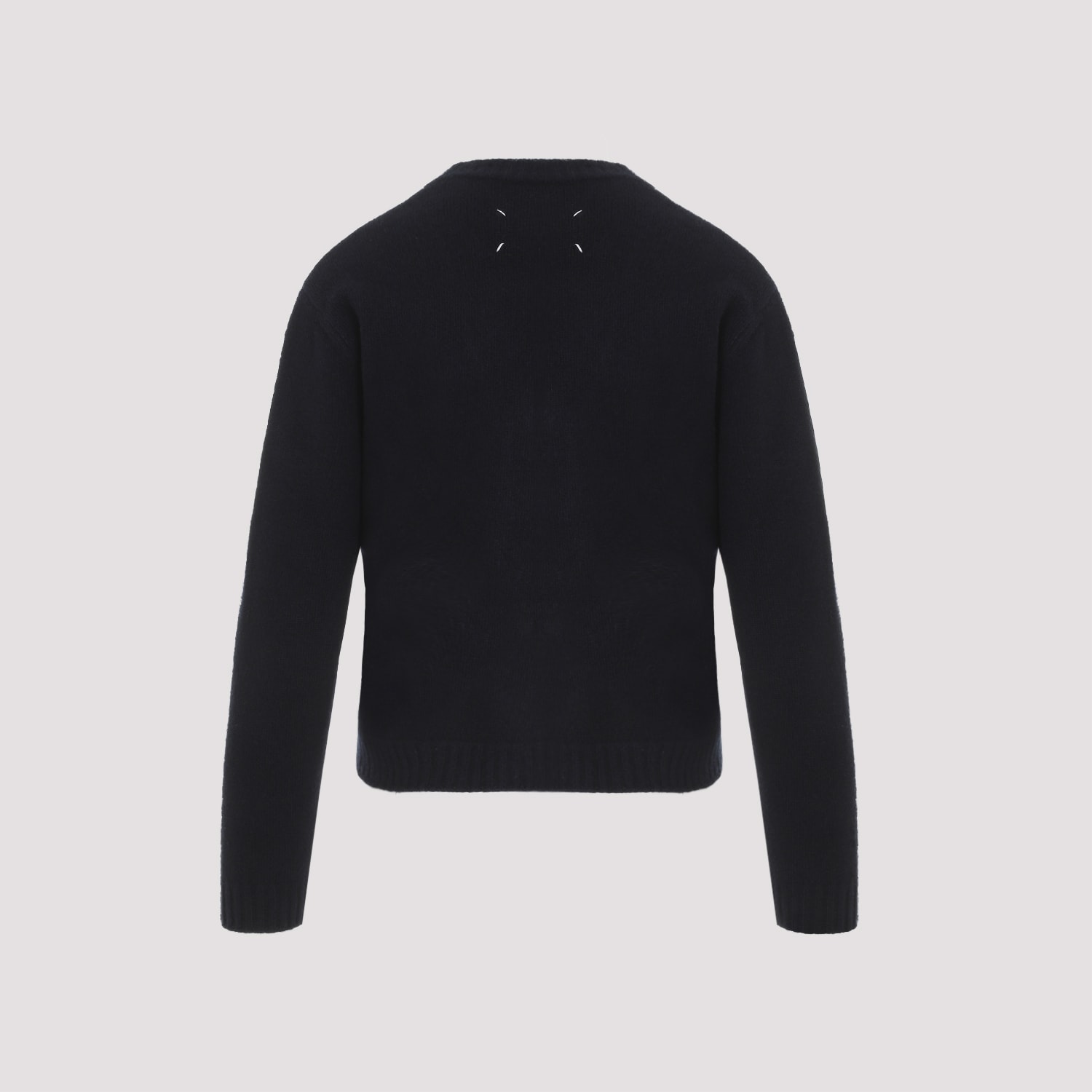 Shop Maison Margiela Wool Cardigan In Black