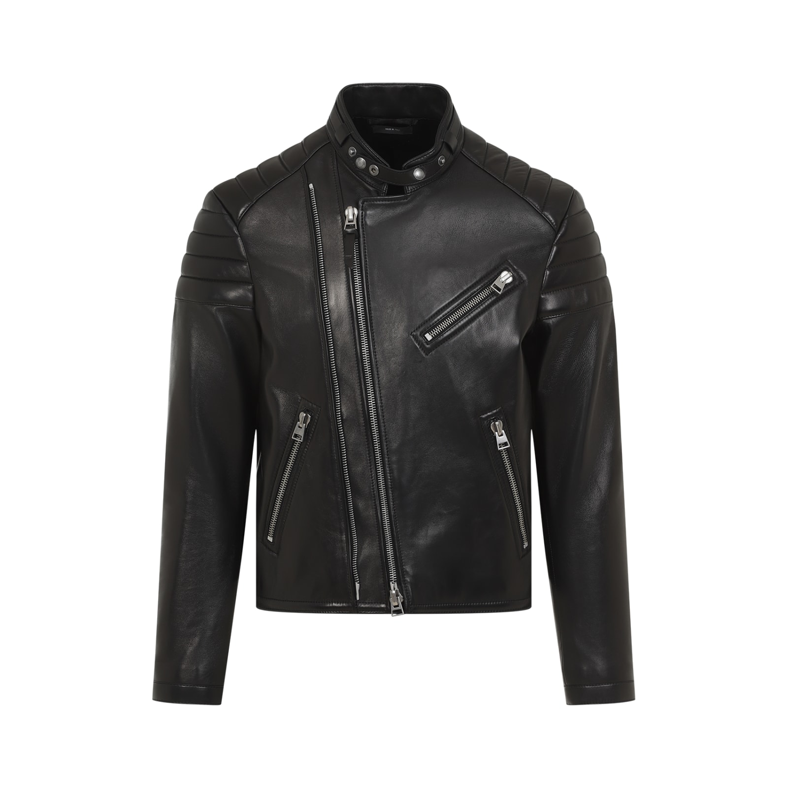 Shop Tom Ford Biker Jacket In Black