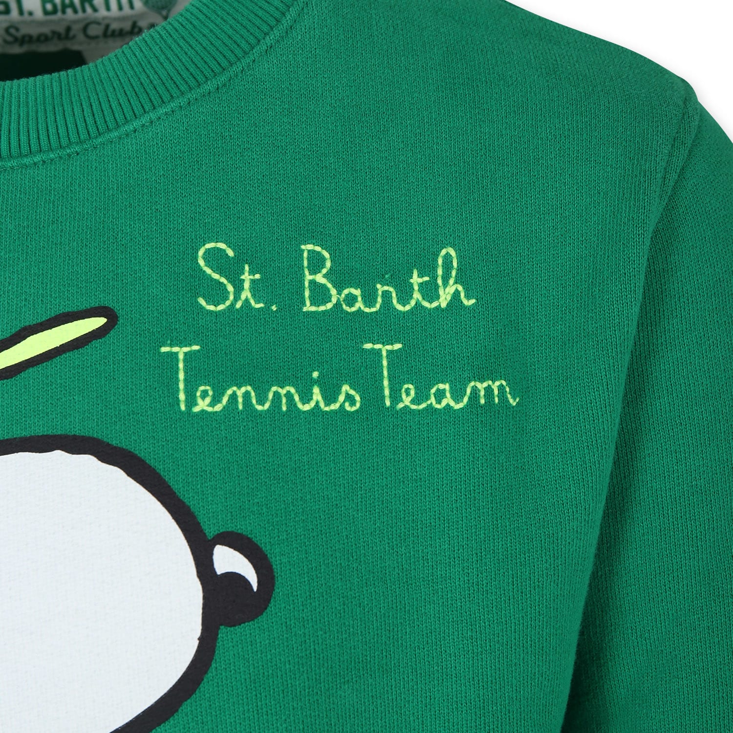 Mc2 Saint Barth X Snoopy Peanuts Sweatshirt In Green
