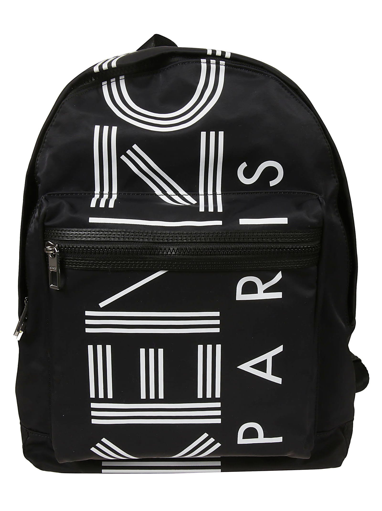 kenzo logo print backpack - 黑色