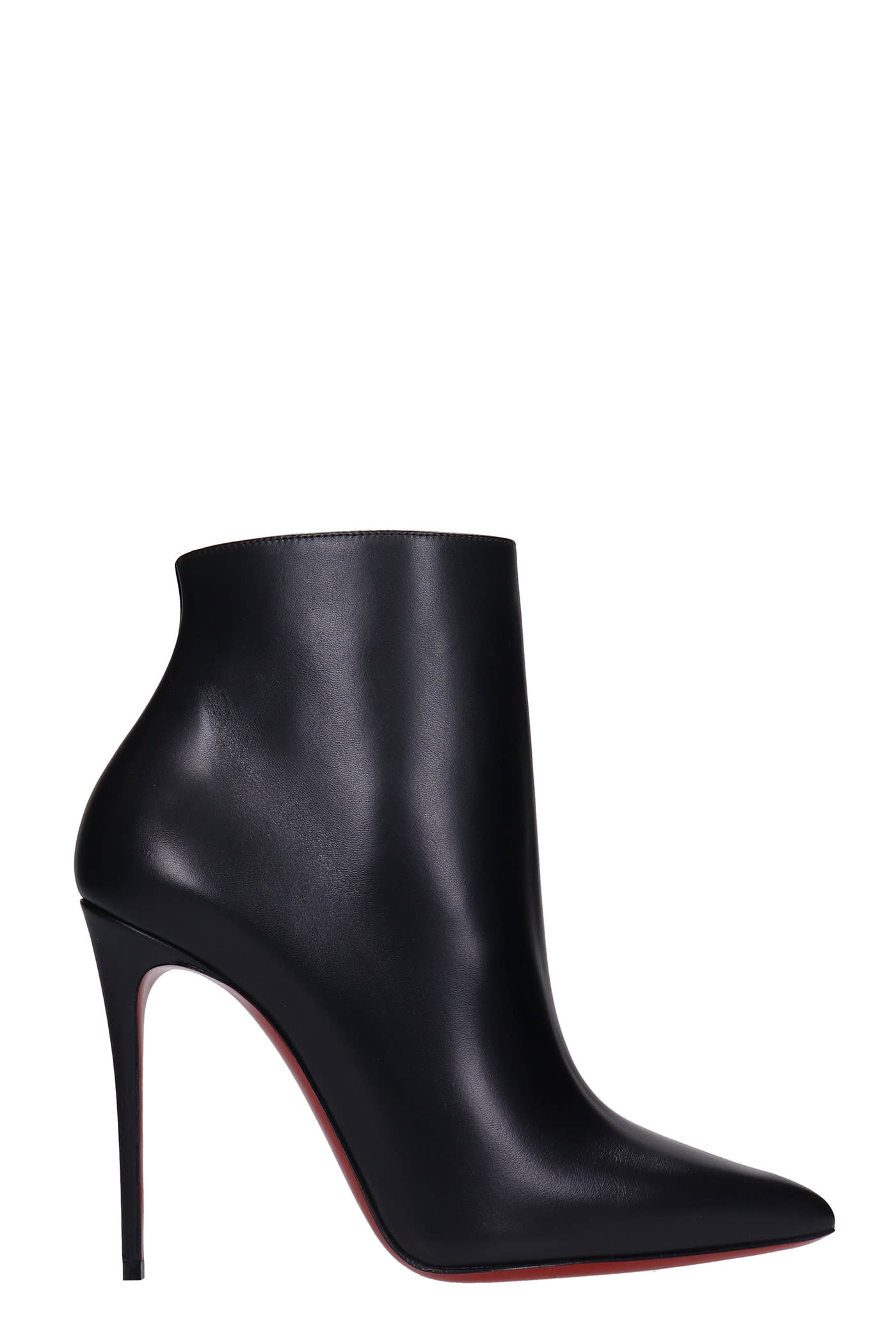 CHRISTIAN LOUBOUTIN SO KATE BOOTY HIGH HEELS ANKLE BOOTS IN BLACK LEATHER,1140505BK01