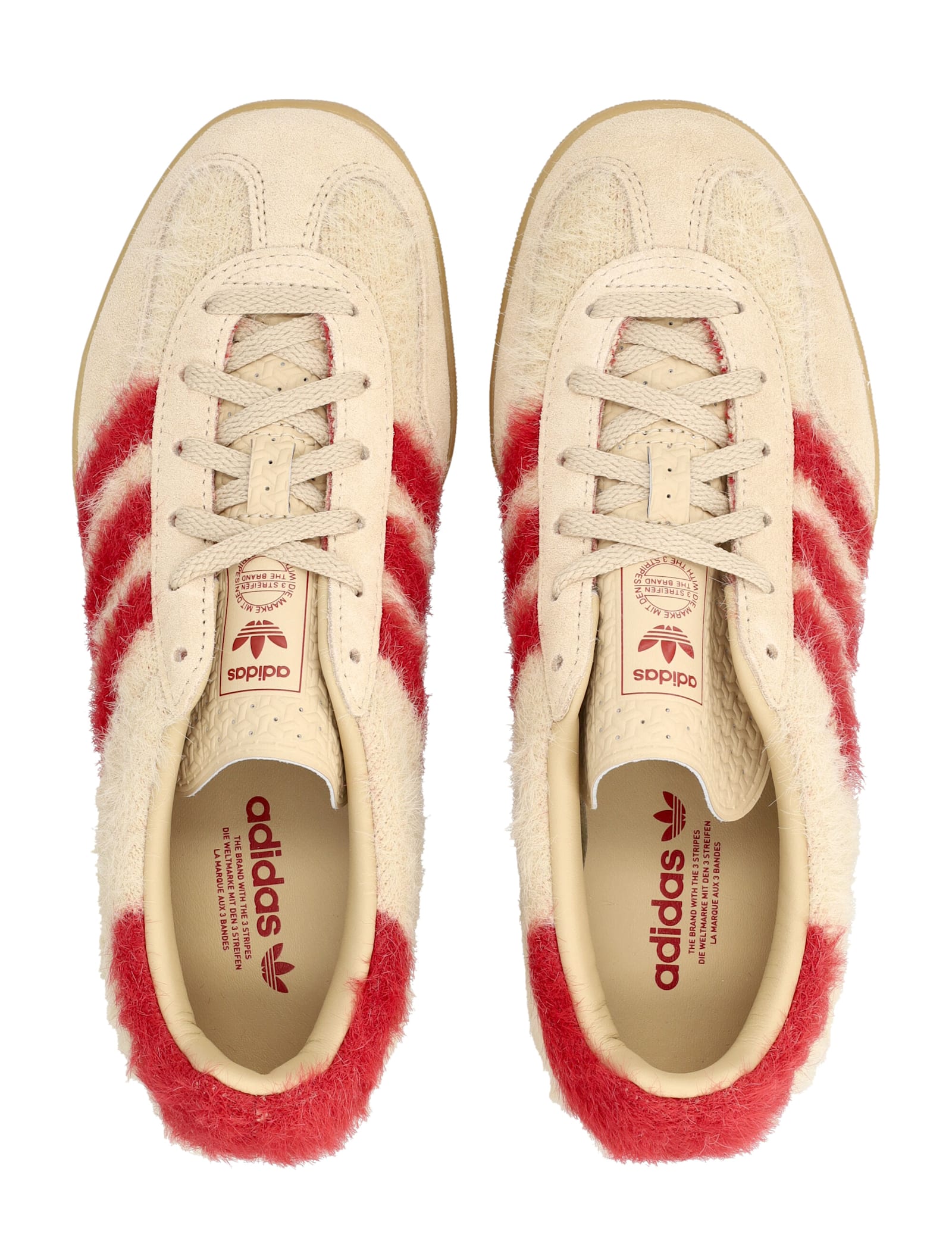 Adidas Originals Adidas Gazelle Bold Beige And Red Knit Sneakers In Multi