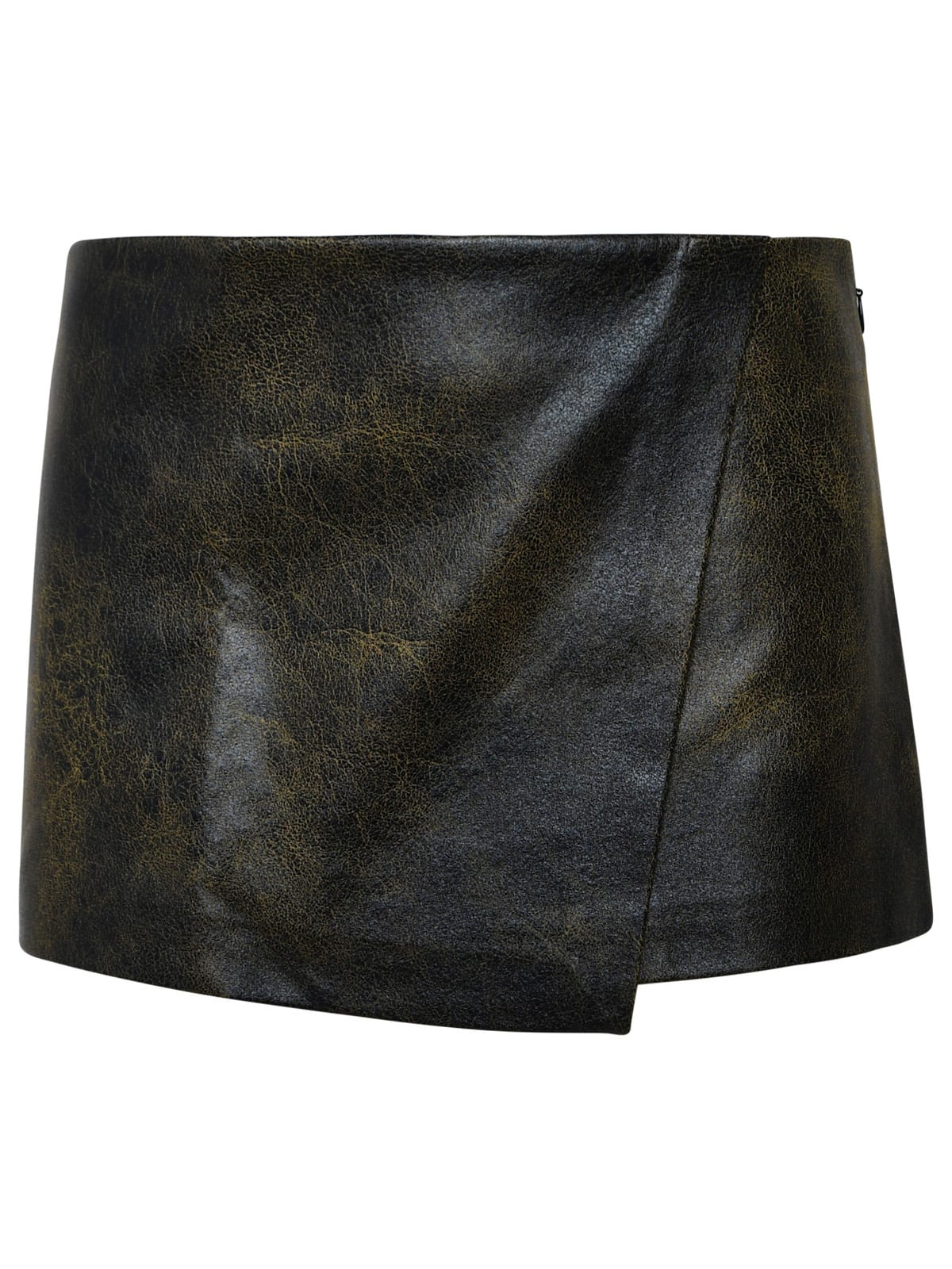 Shop The Andamane Two-tone Polyester Blend Mini Skirt In Black