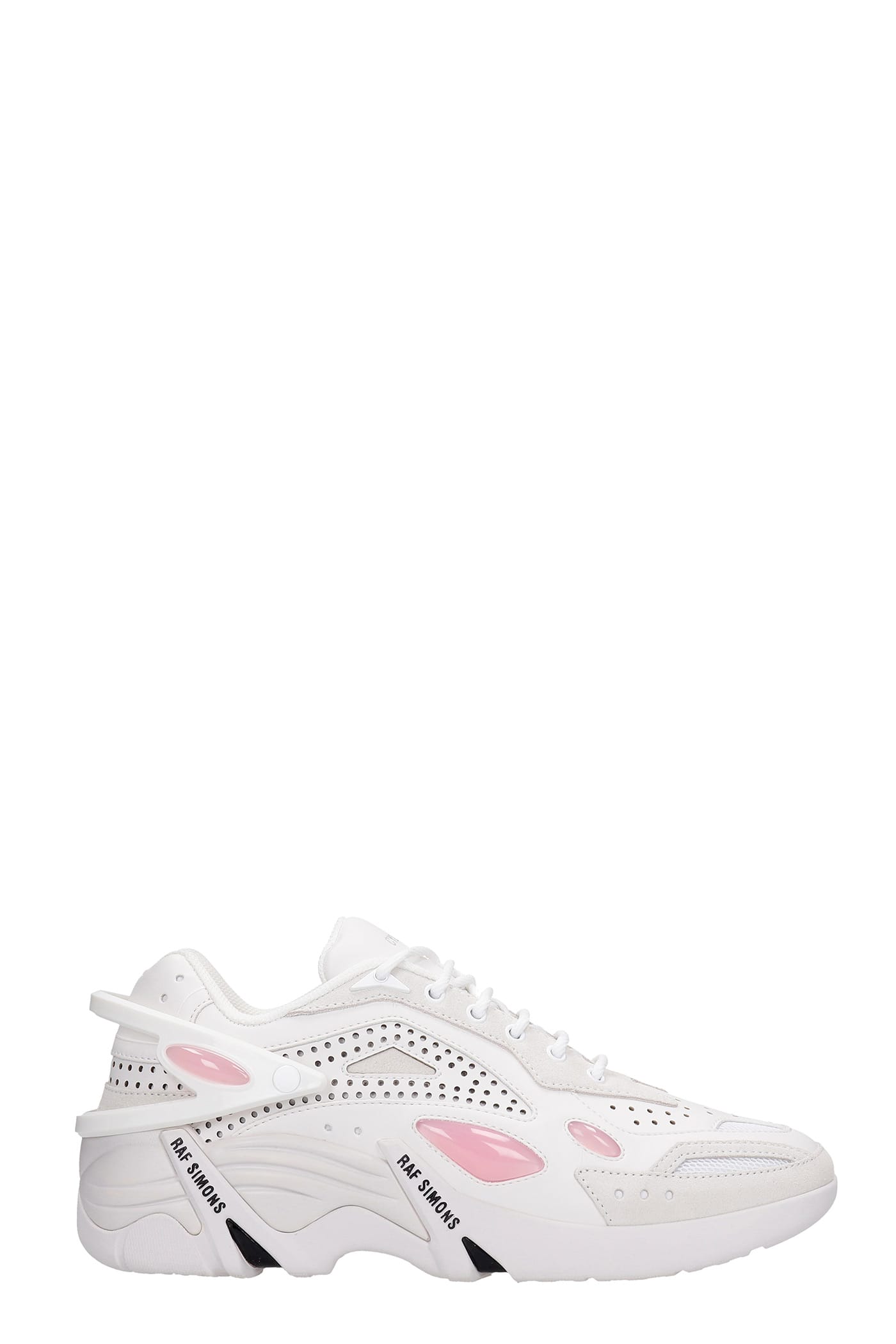 Raf Simons Cylon Sneakers In White Leather