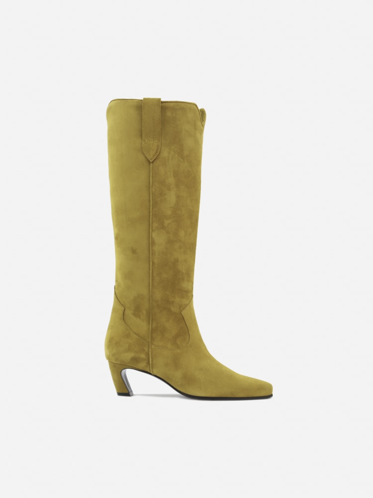 Aldo Castagna Belen Velor Boots In Suede