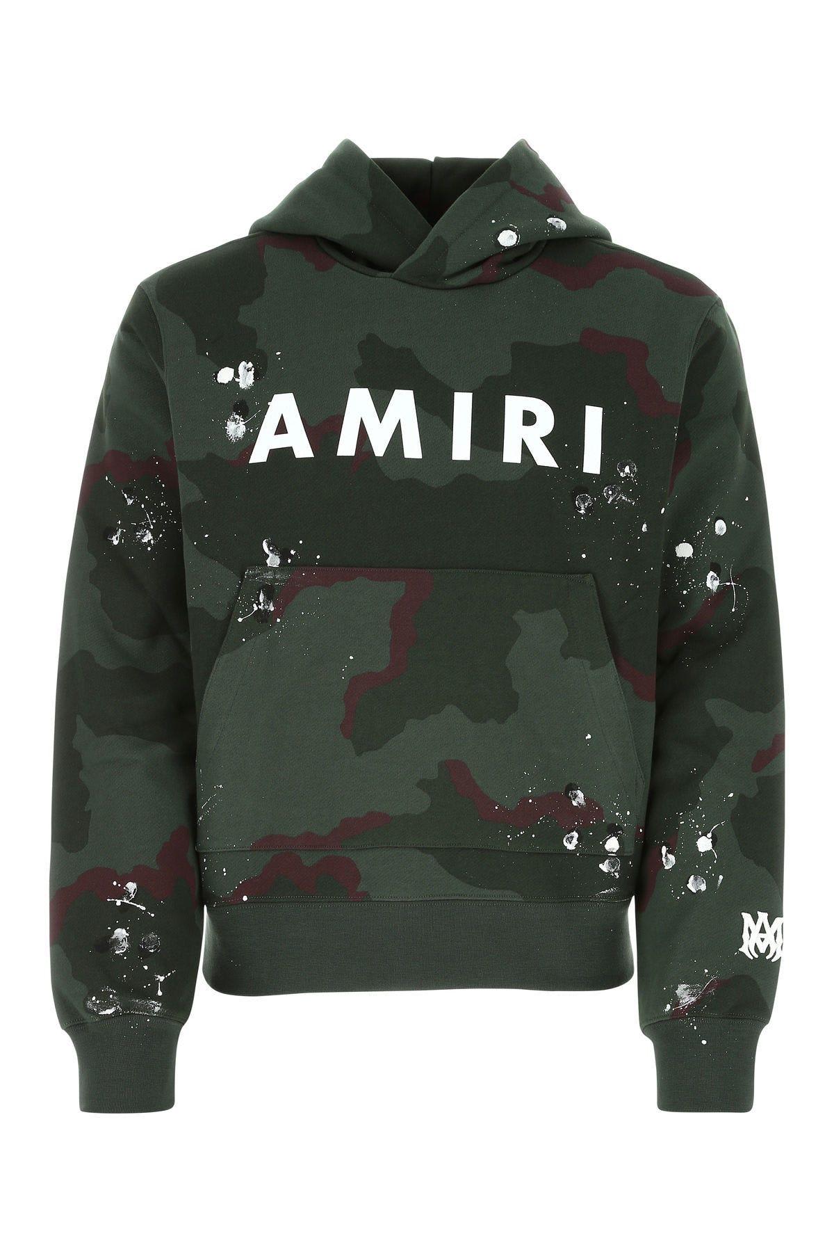 AMIRI PRINTED COTTON OVERSIZE SWEATSHIRT