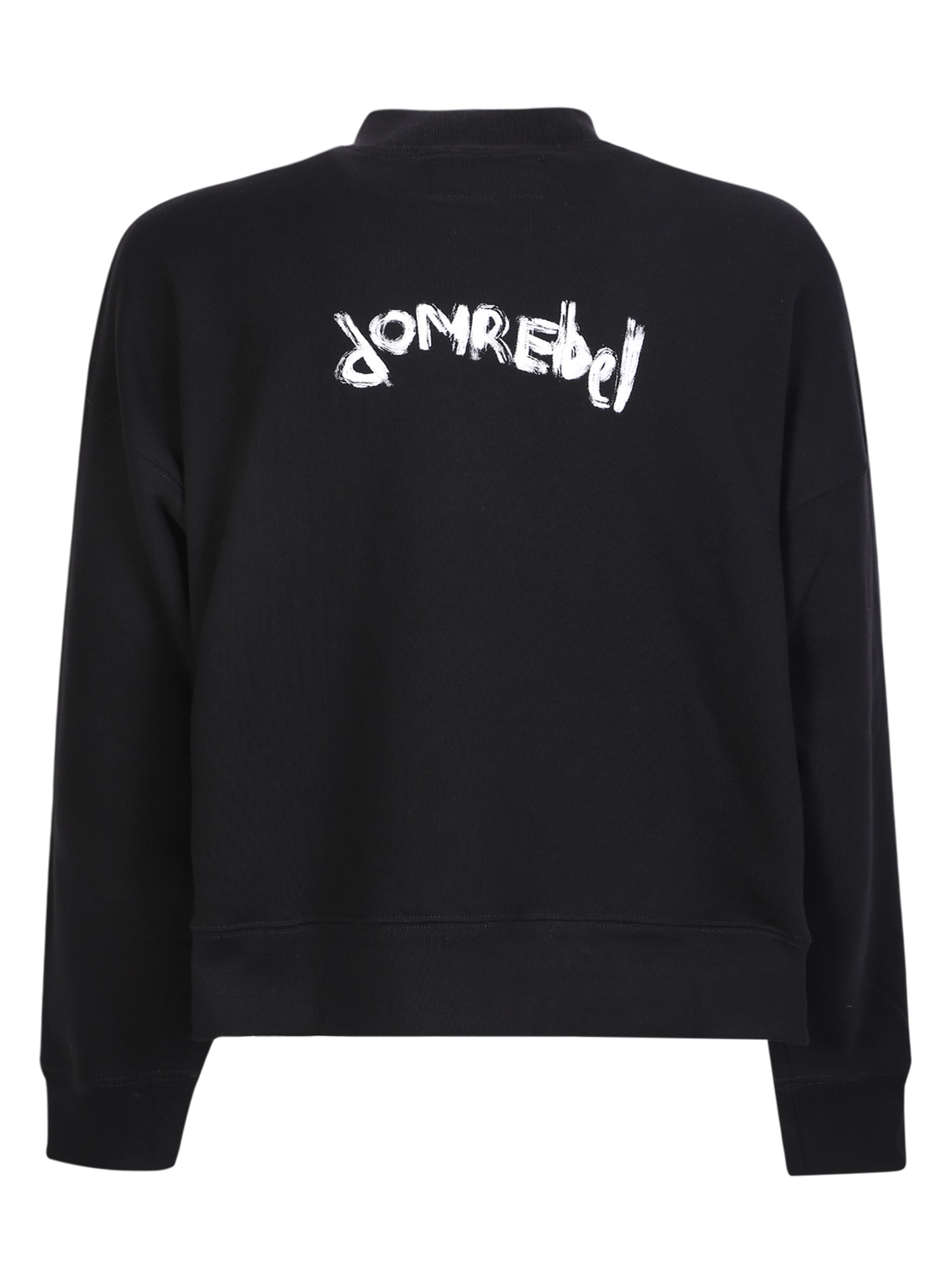 Shop Domrebel Moody Sweatshirt In Black