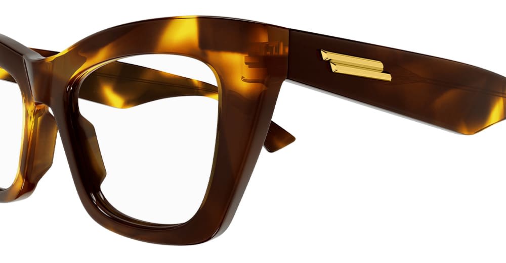Bottega Veneta Bv1215o-005 - Havana Rx Glasses In Havana