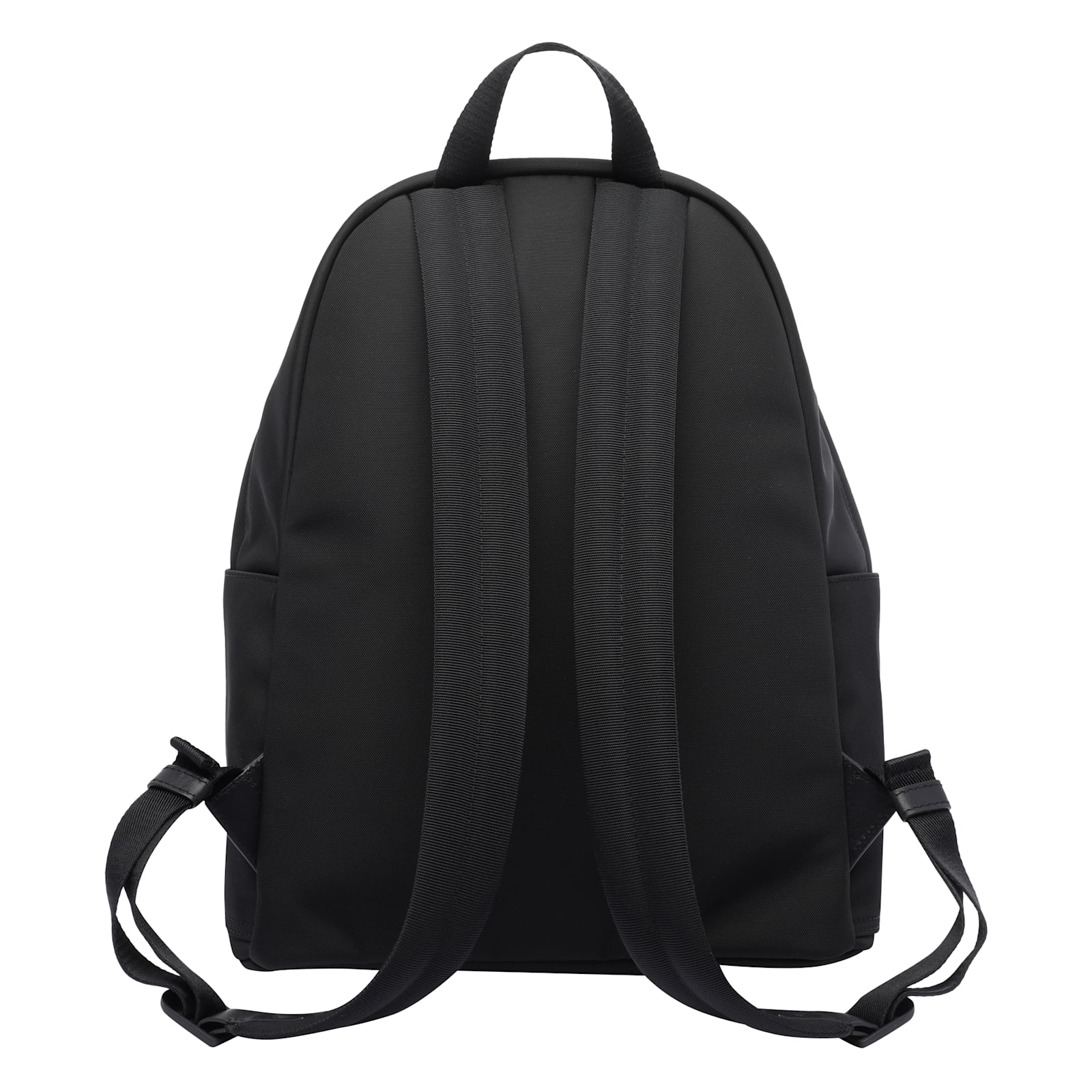 Moncler Pierrick Nylon Backpack Large Front Pocket In Black