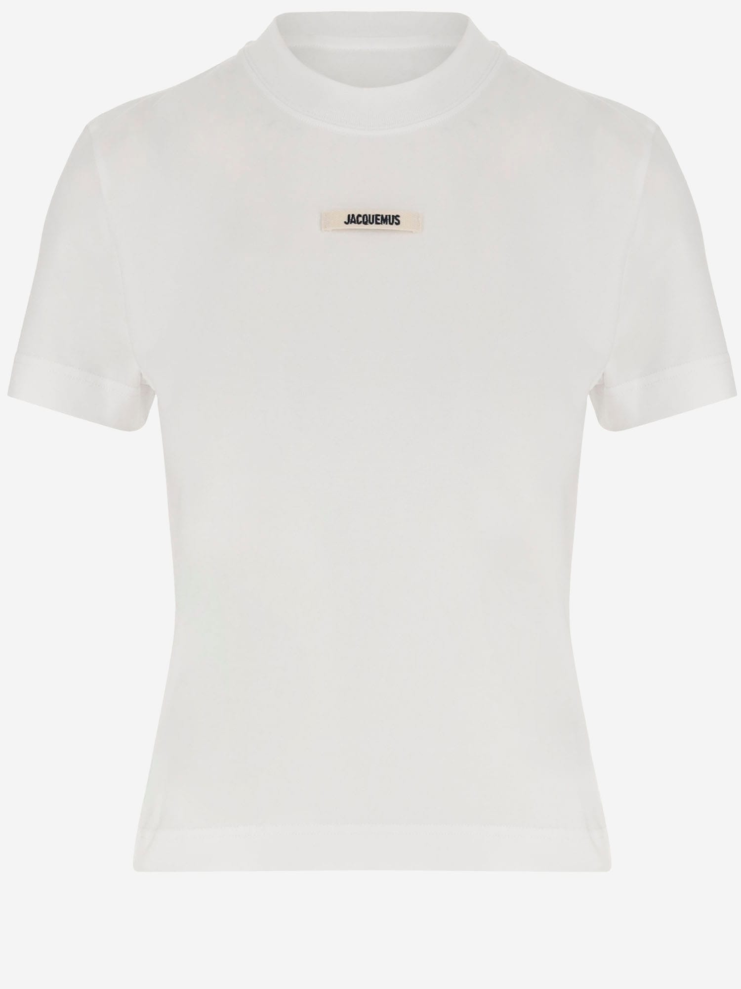 Jacquemus Le Tshirt Gros Grain Cotton T-shirt In Beige