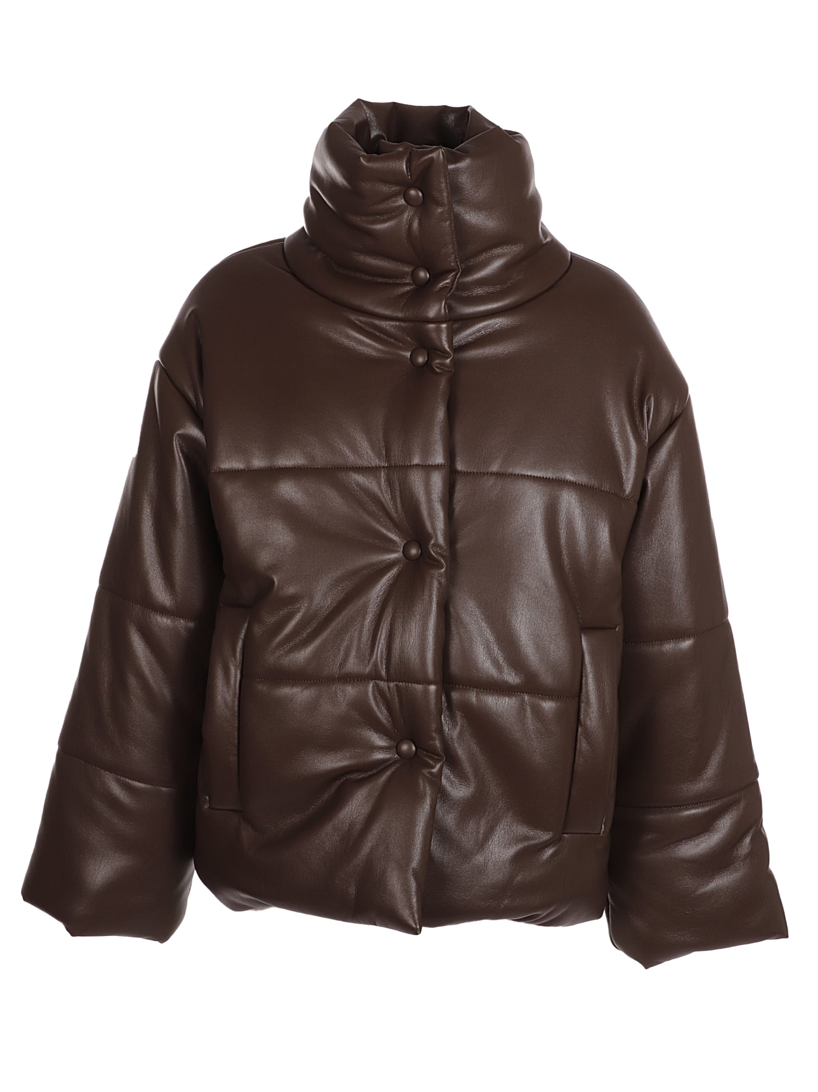 Nanushka Hide Vegan Leather Puffer Jacket