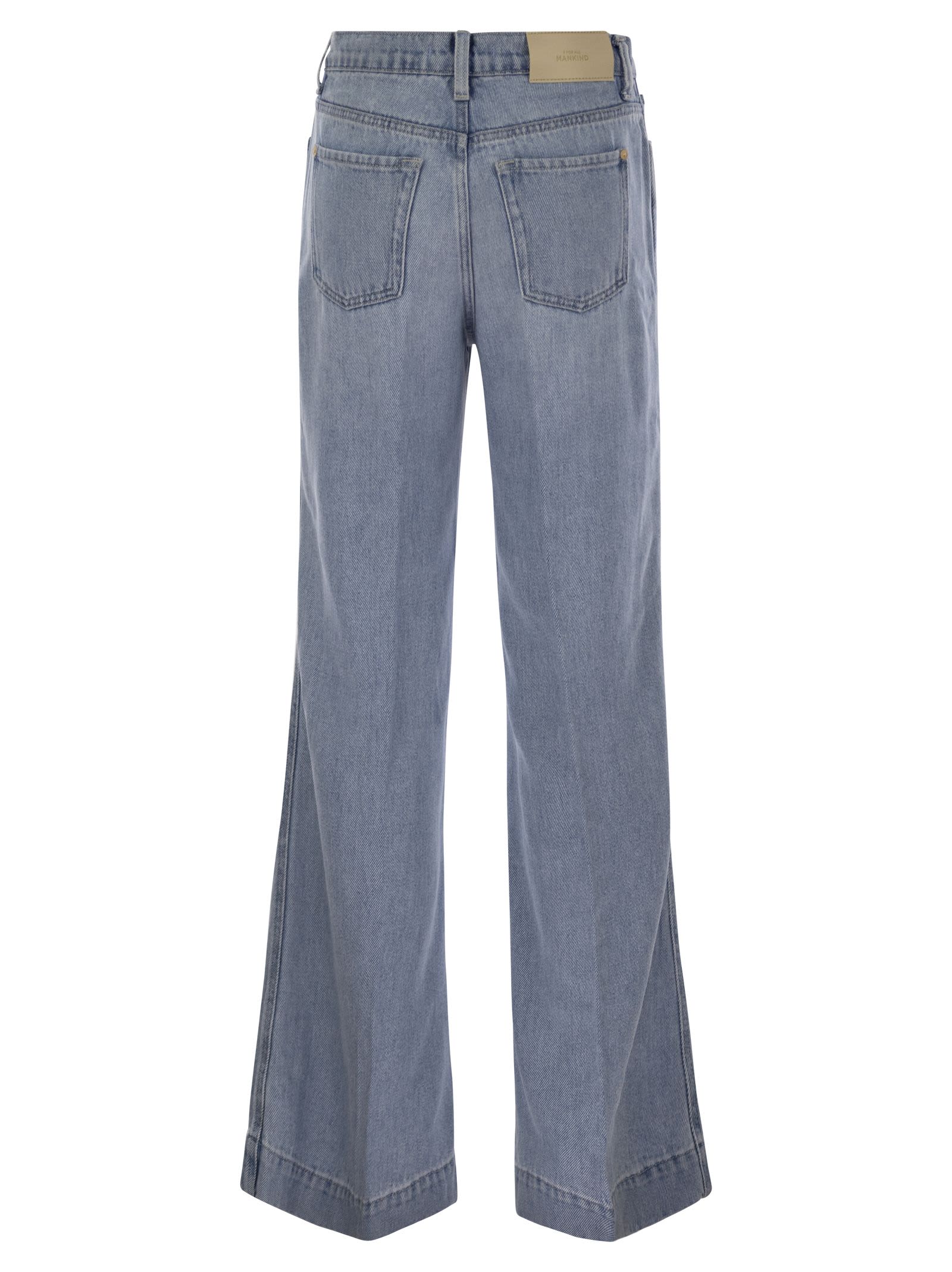 7 For All Mankind Modern Dojo Tailorless Tre Light Blue In Light Denim