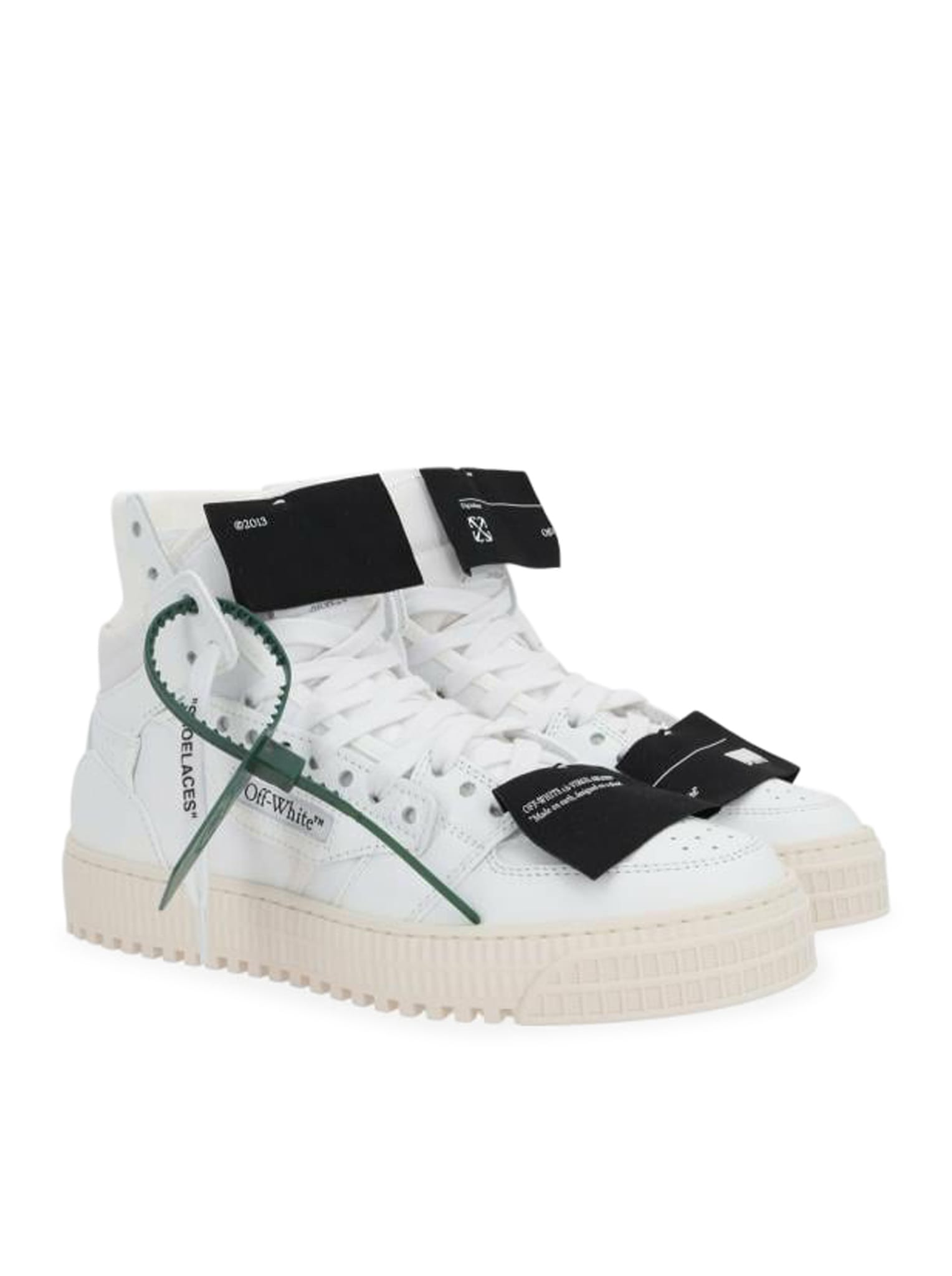 Off-White 3.0 Off Court Leather - Male - Cotton/Calf Leather/PolyamidePolyesterSpandex/ElastaneRubber - 40 - White