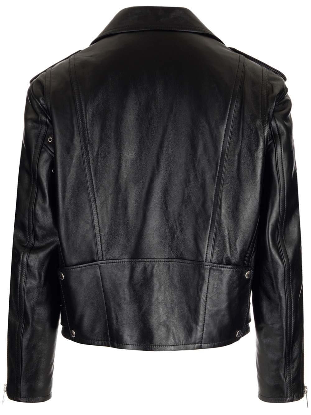 Celine Biker Leather Jacket In Black | ModeSens
