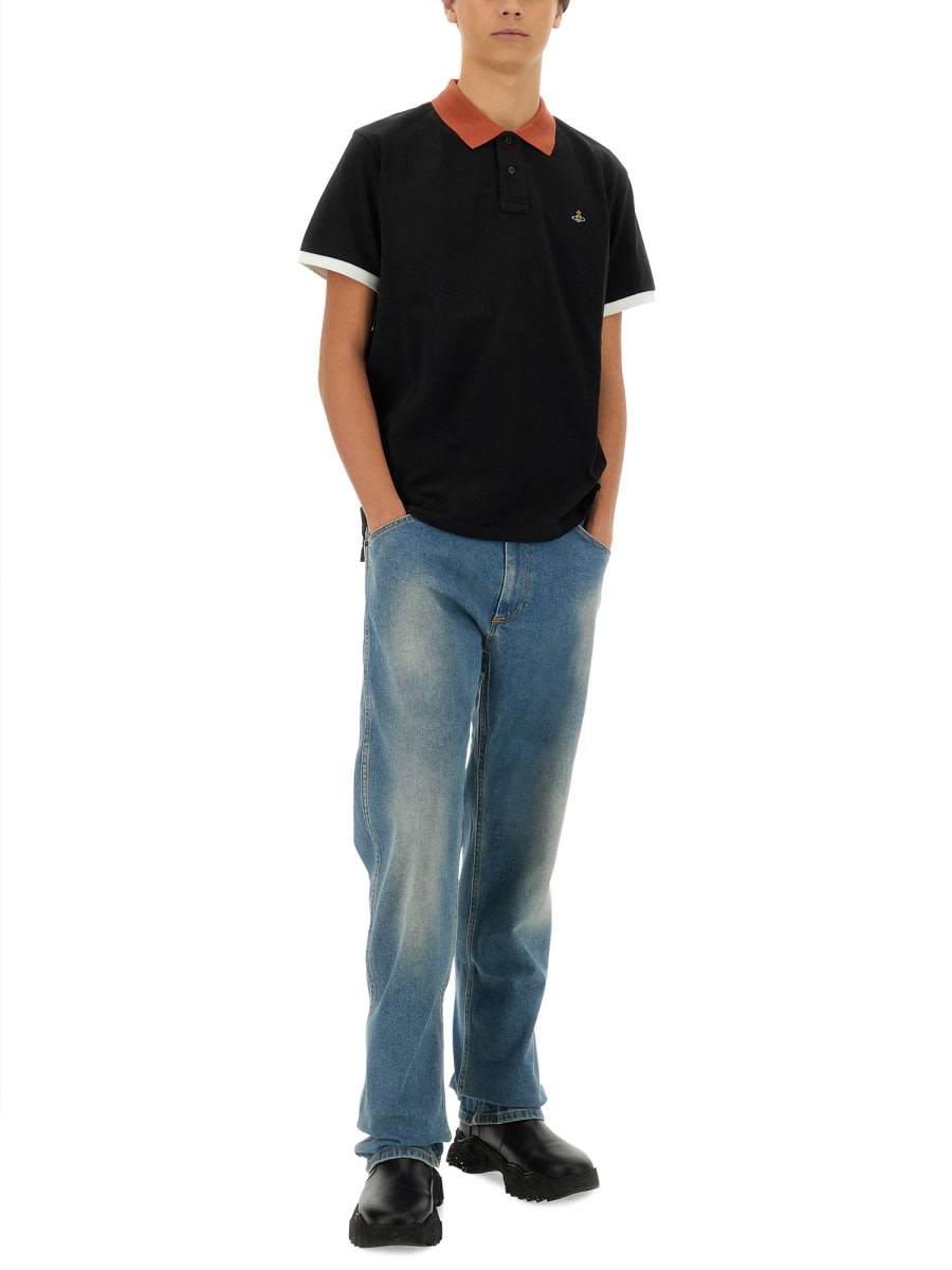 VIVIENNE WESTWOOD POLO WITH LOGO 