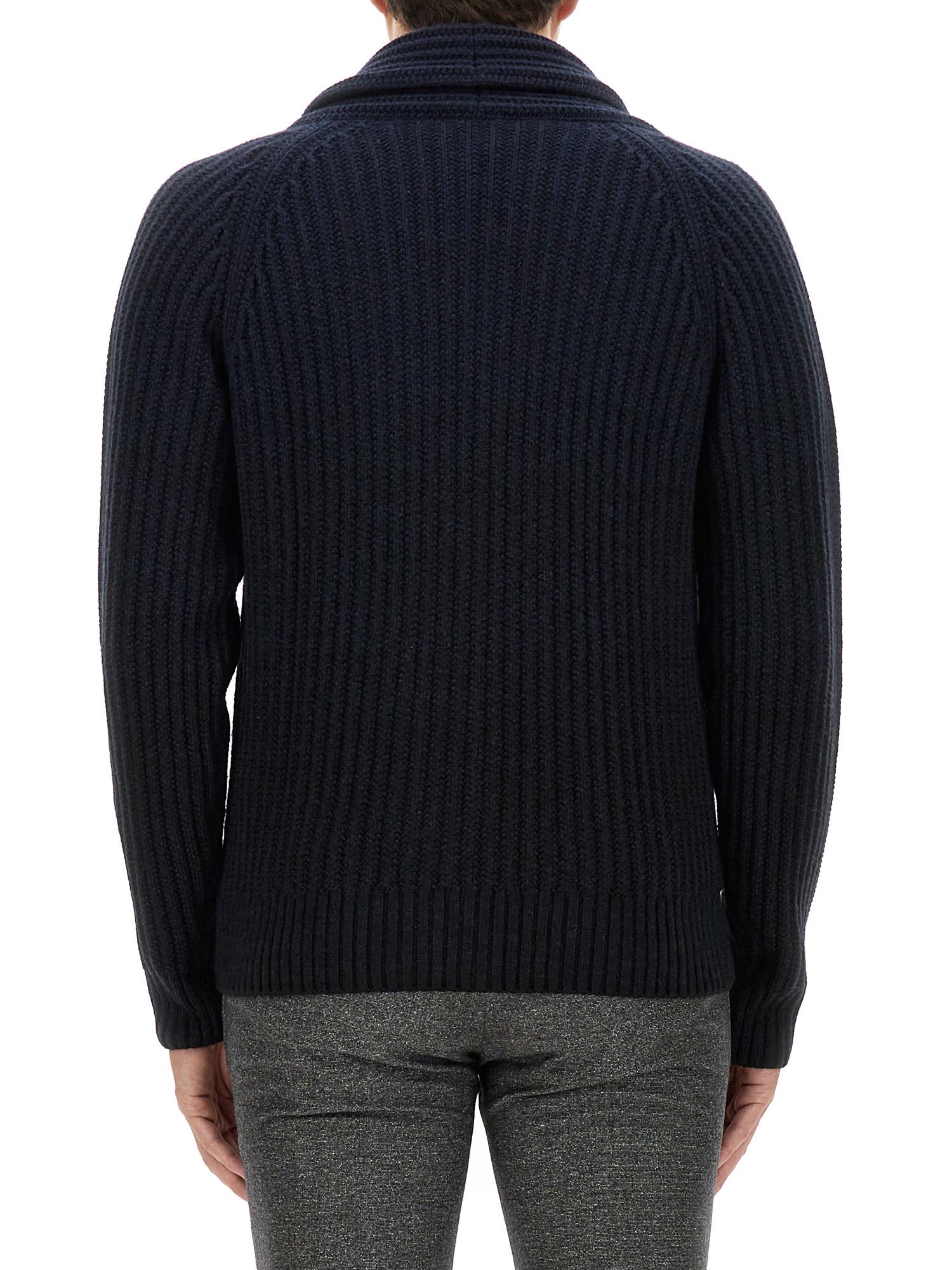 Brioni Cashmere Cardigan In White