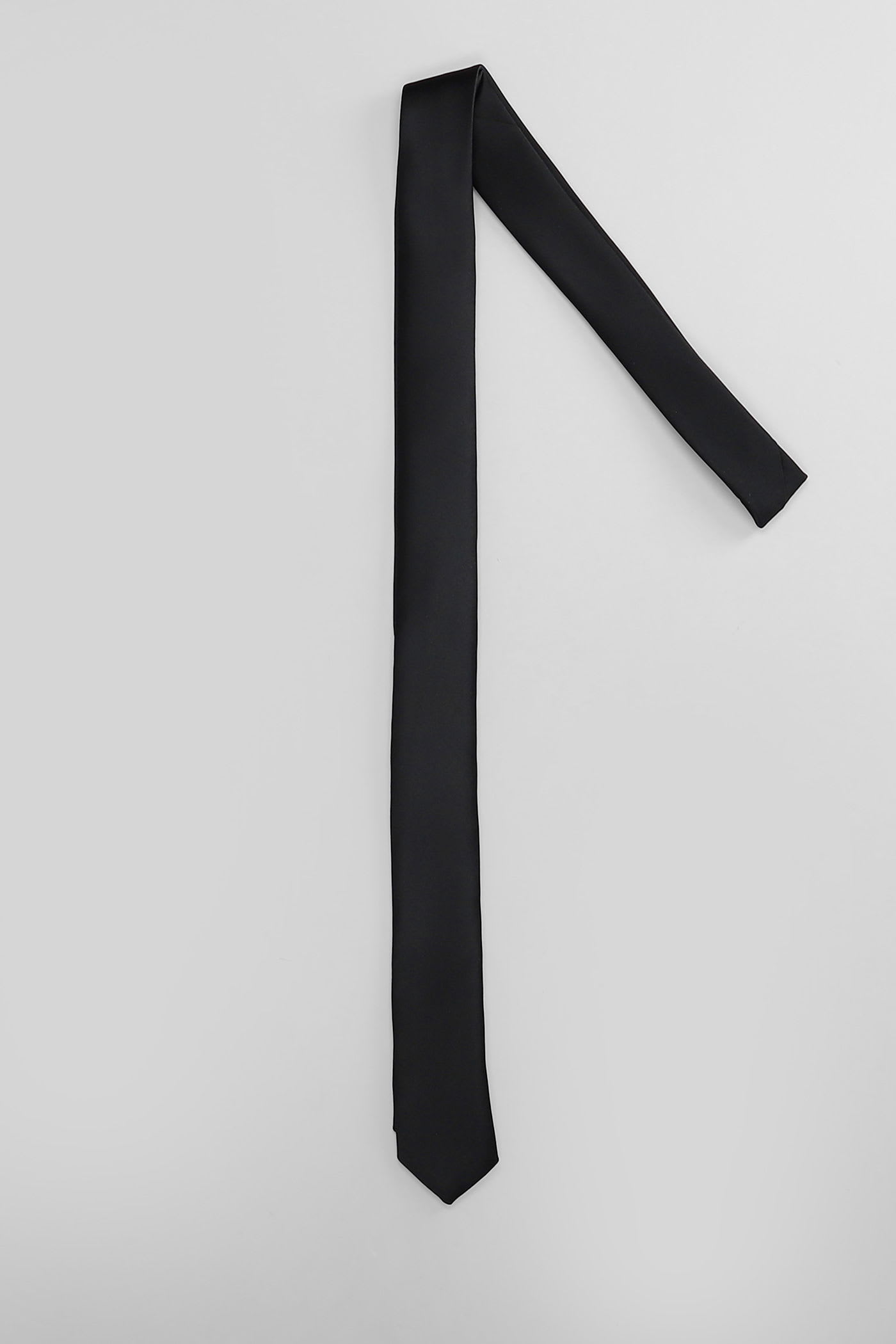 Lardini Tie In Black Polyester