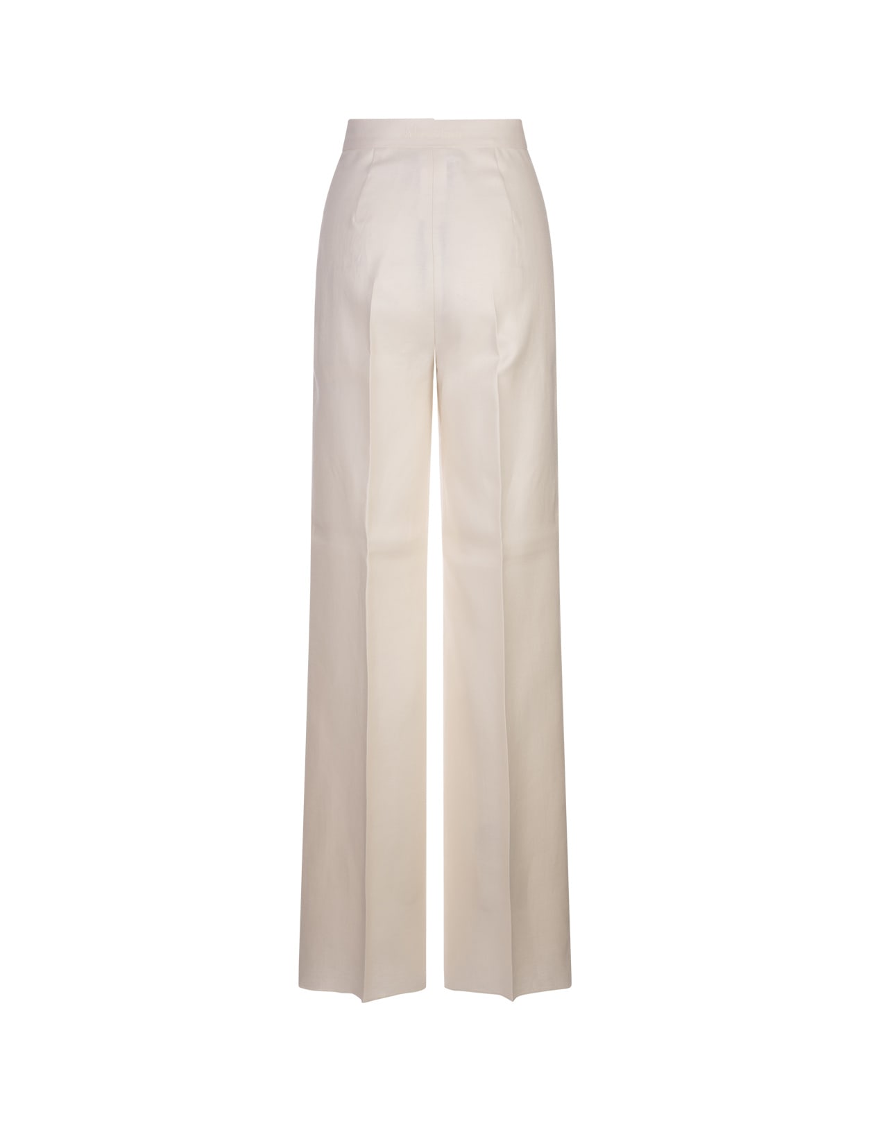Shop Max Mara Ivory White Hangar Trousers