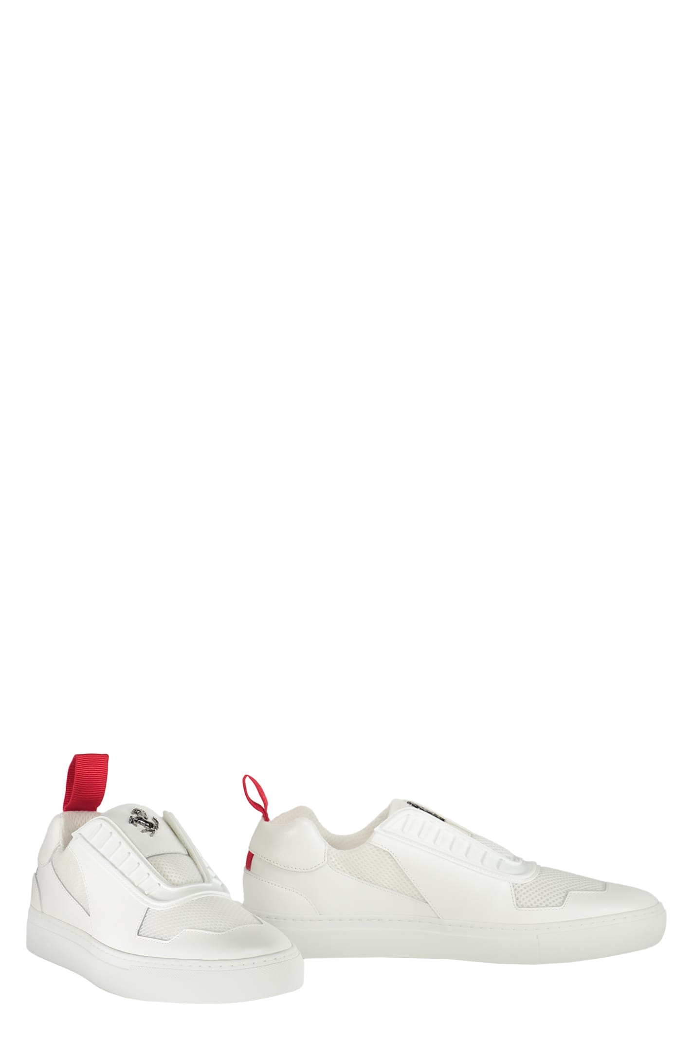 Shop Ferrari Slip-on Sneakers In White