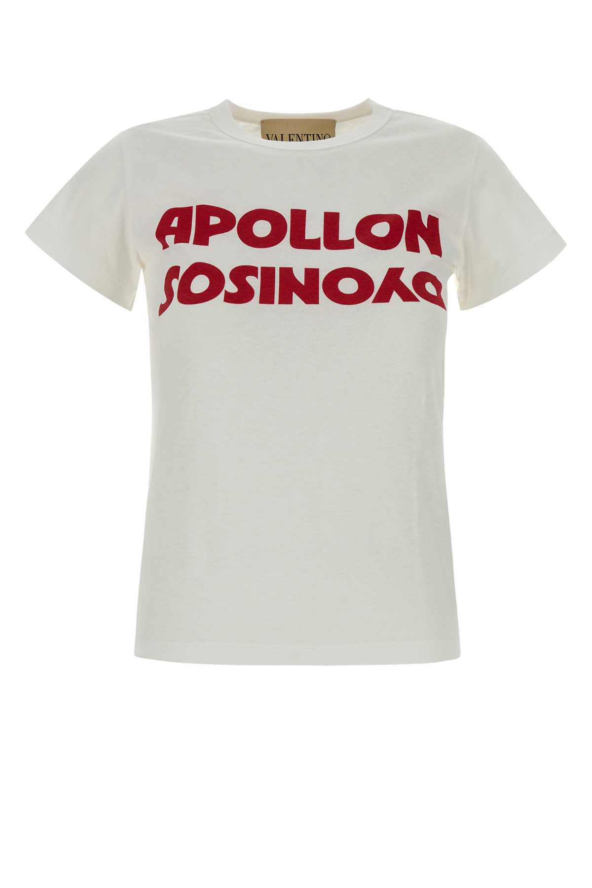 Valentino T-shirt In Cotone Bianco  Donna In White