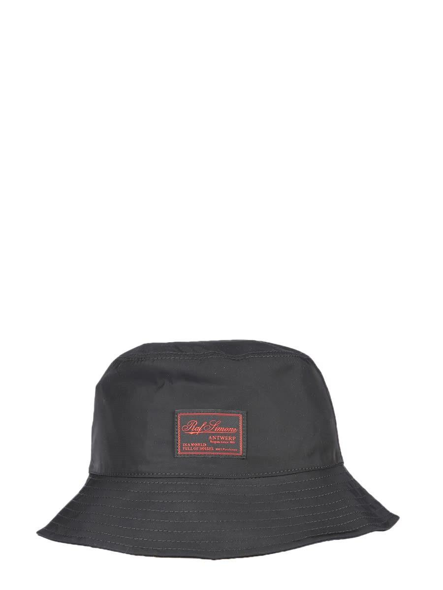 Shop Raf Simons Reversible Bucket Hat In Black