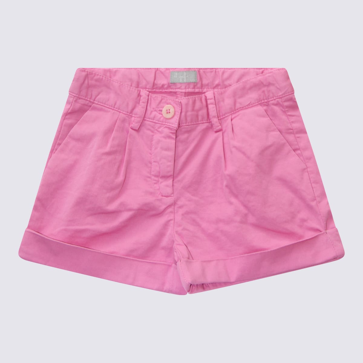 Shop Il Gufo Bright Pink Cotton Shorts In Rosa Canina