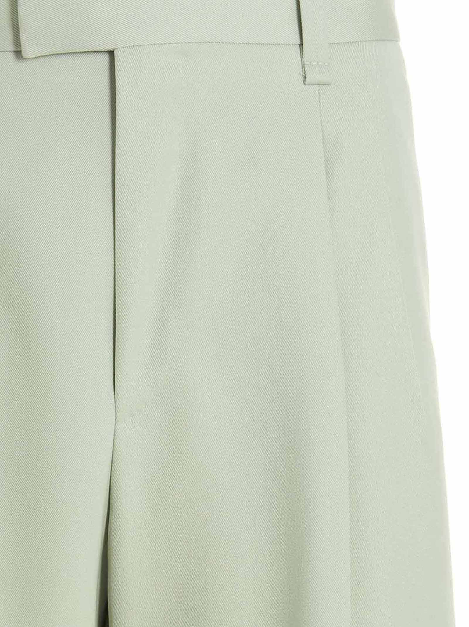 Lanvin Wide Leg Pants In Green