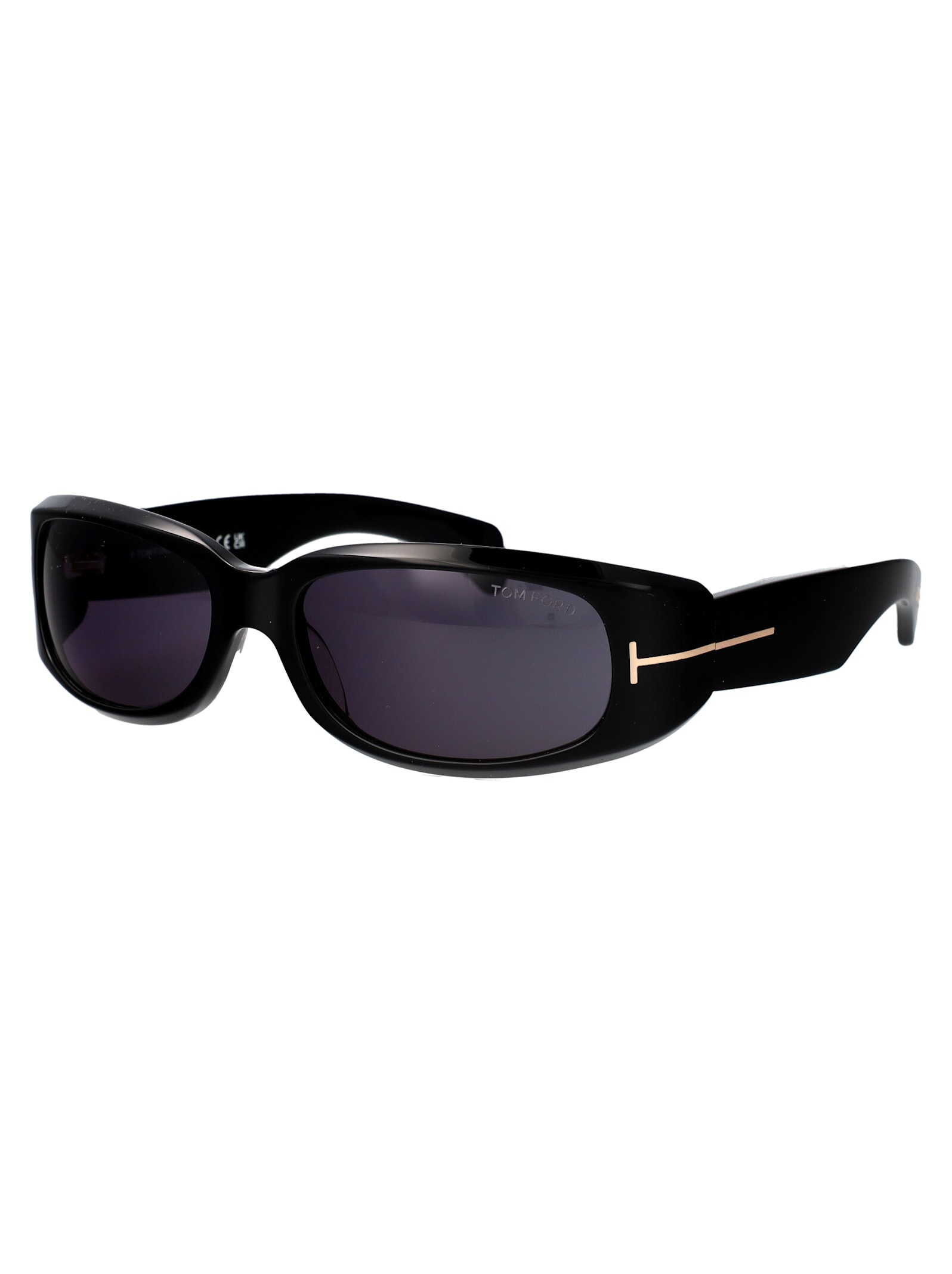 Shop Tom Ford Corey Sunglasses In 01a Nero Lucido / Fumo