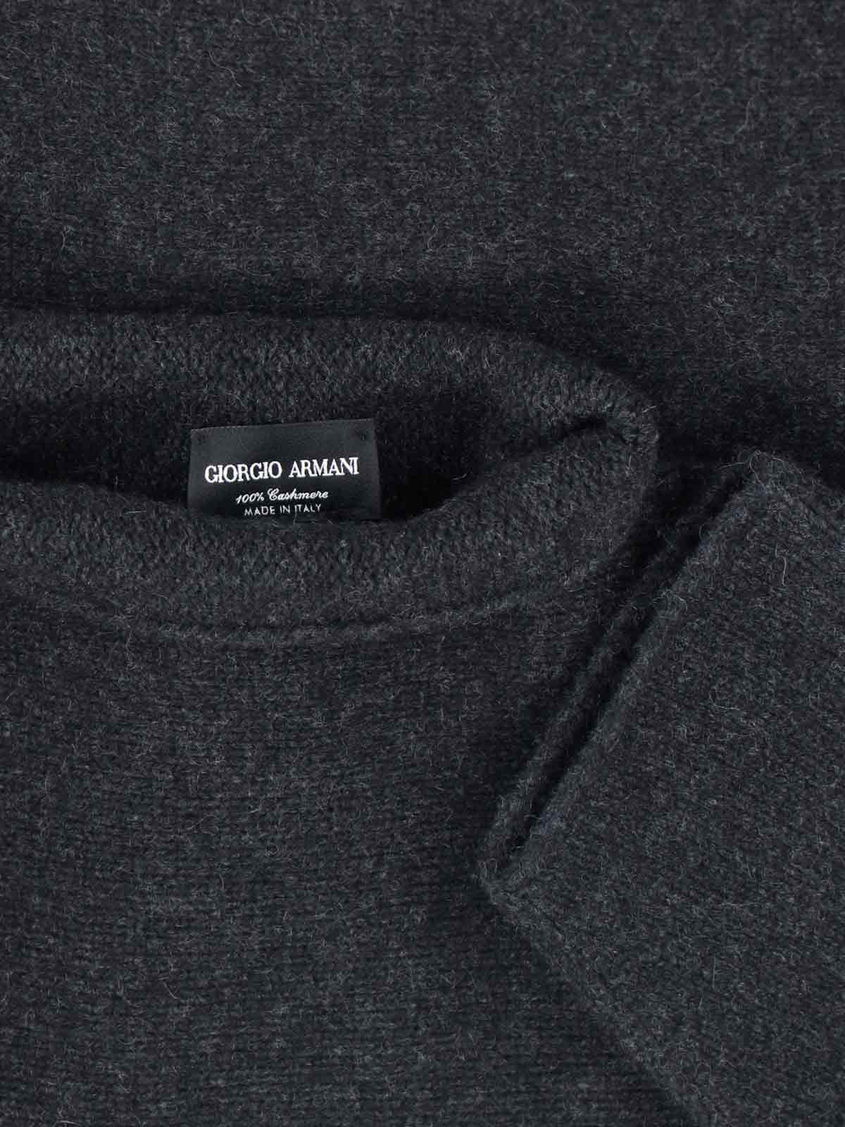Giorgio Armani Turtle-neck Sweater In Blue