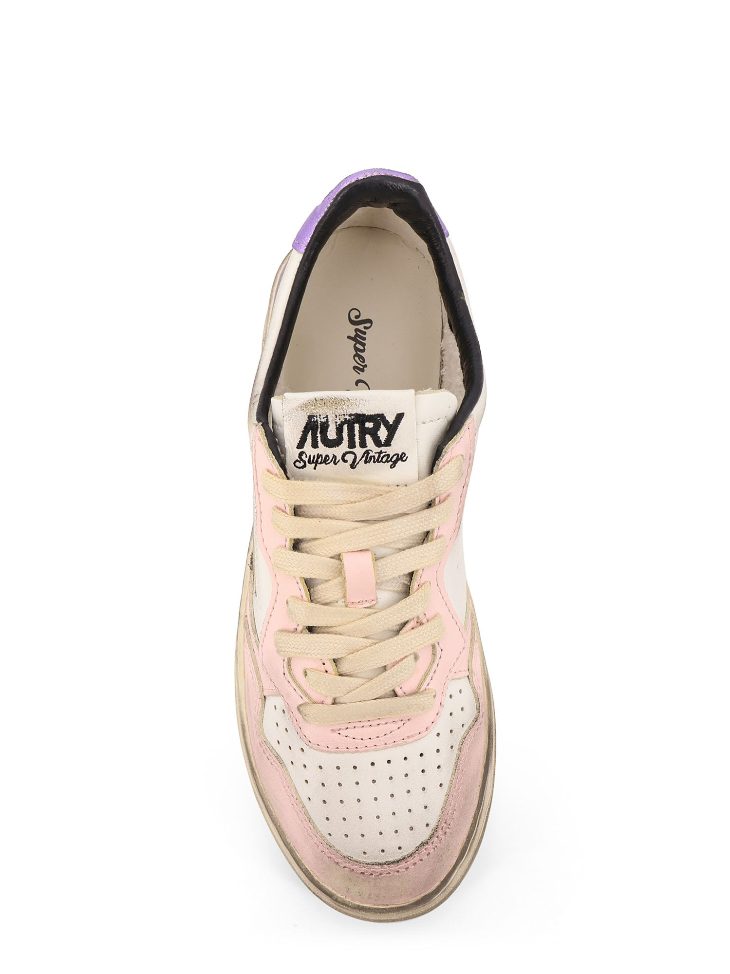 Autry Sneakers Low-top Super Vintage In Pelle In Multi