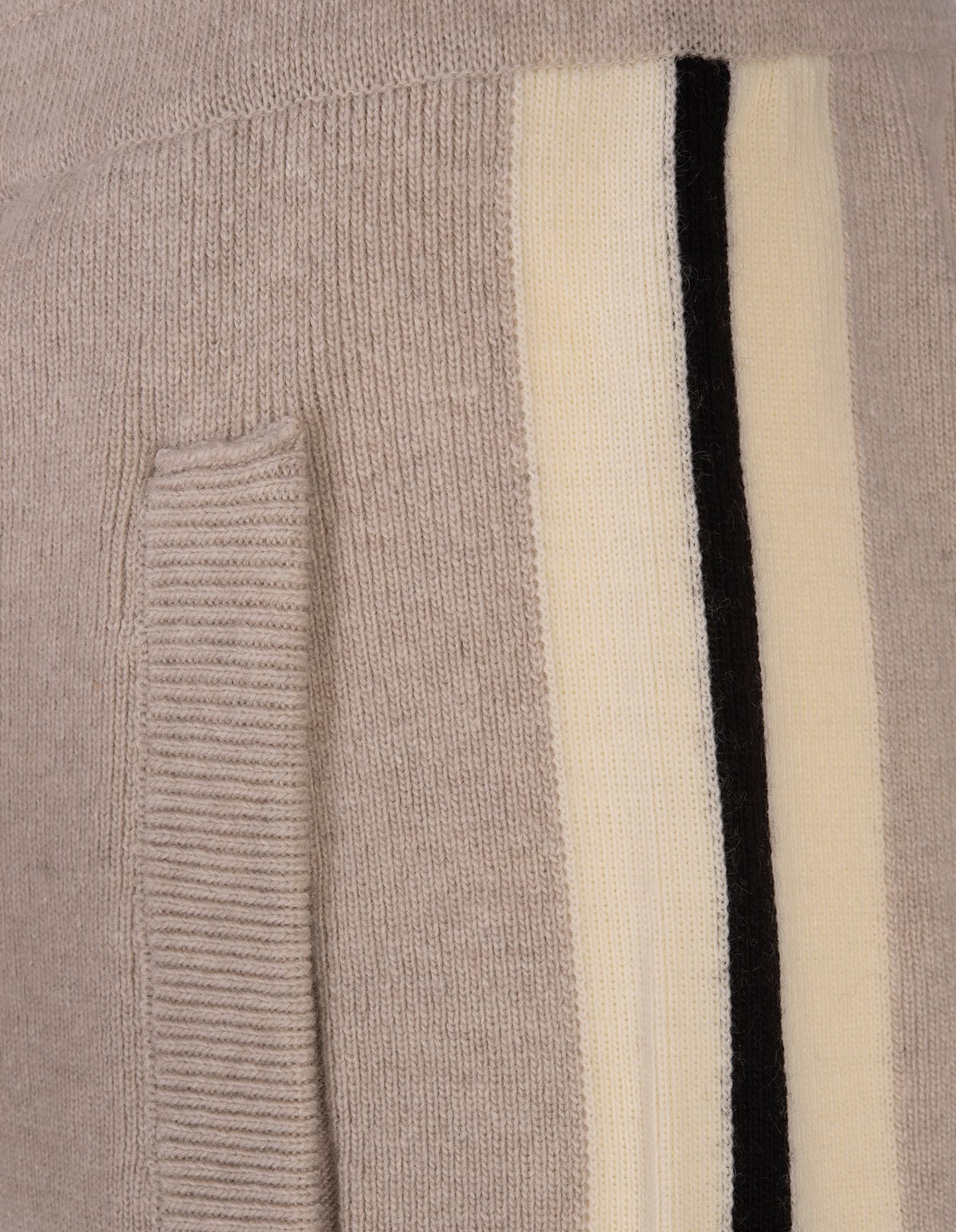 Shop Palm Angels Light Beige Wool And Cashmere Track Trousers In Brown