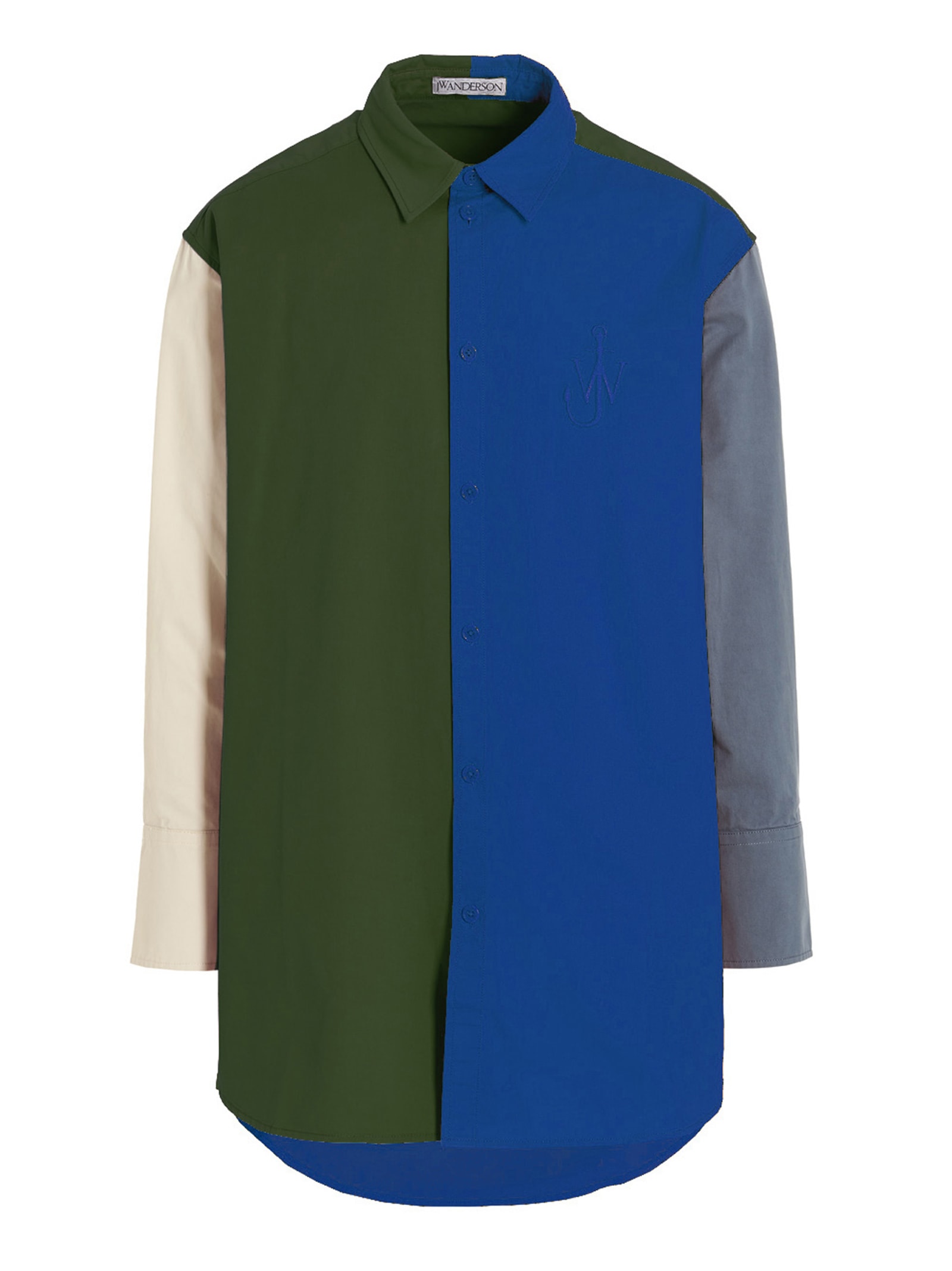 J.W. Anderson Embroidered Logo Colorblock Shirt