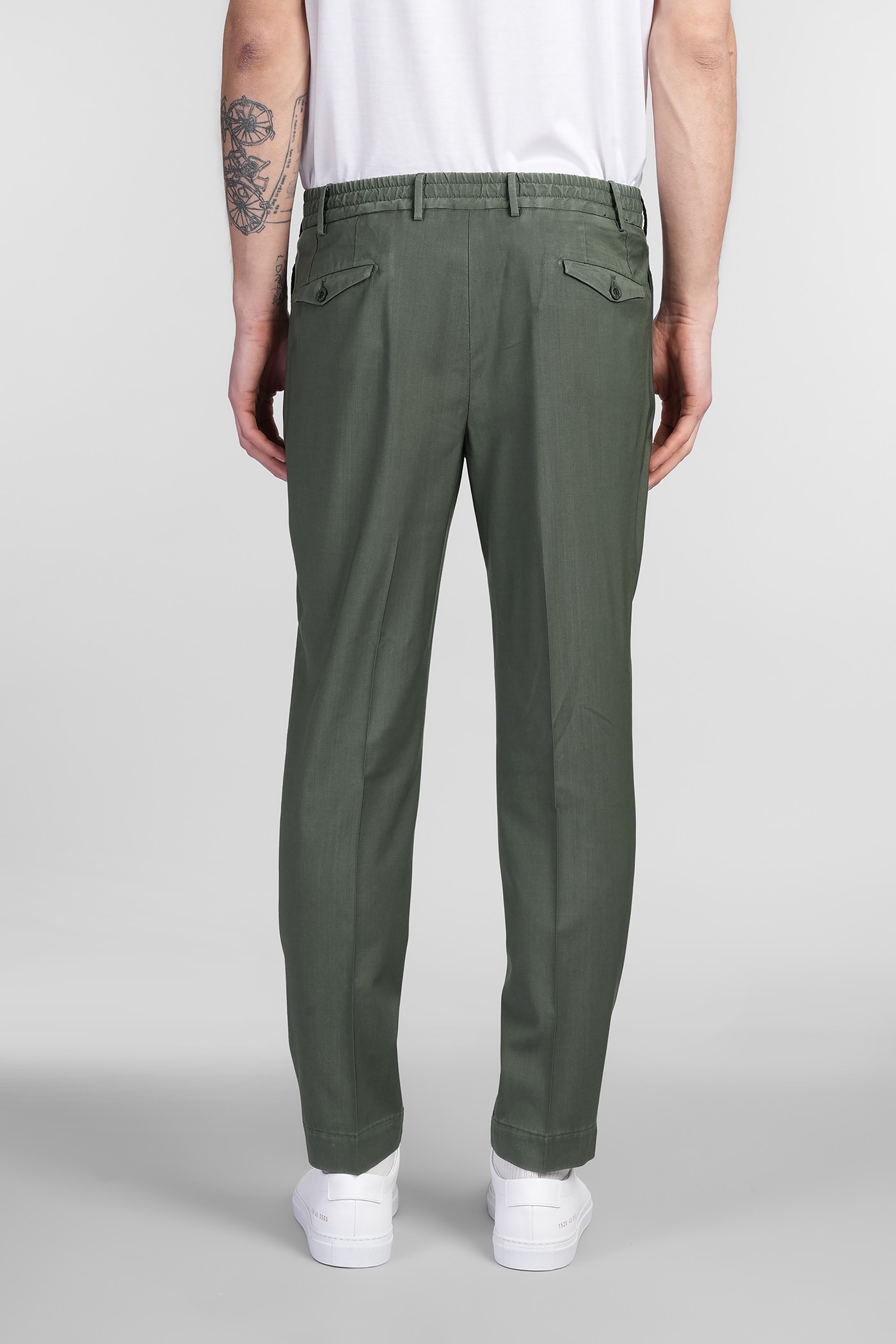 Santaniello Irno Evo Pants In Green Wool In Green