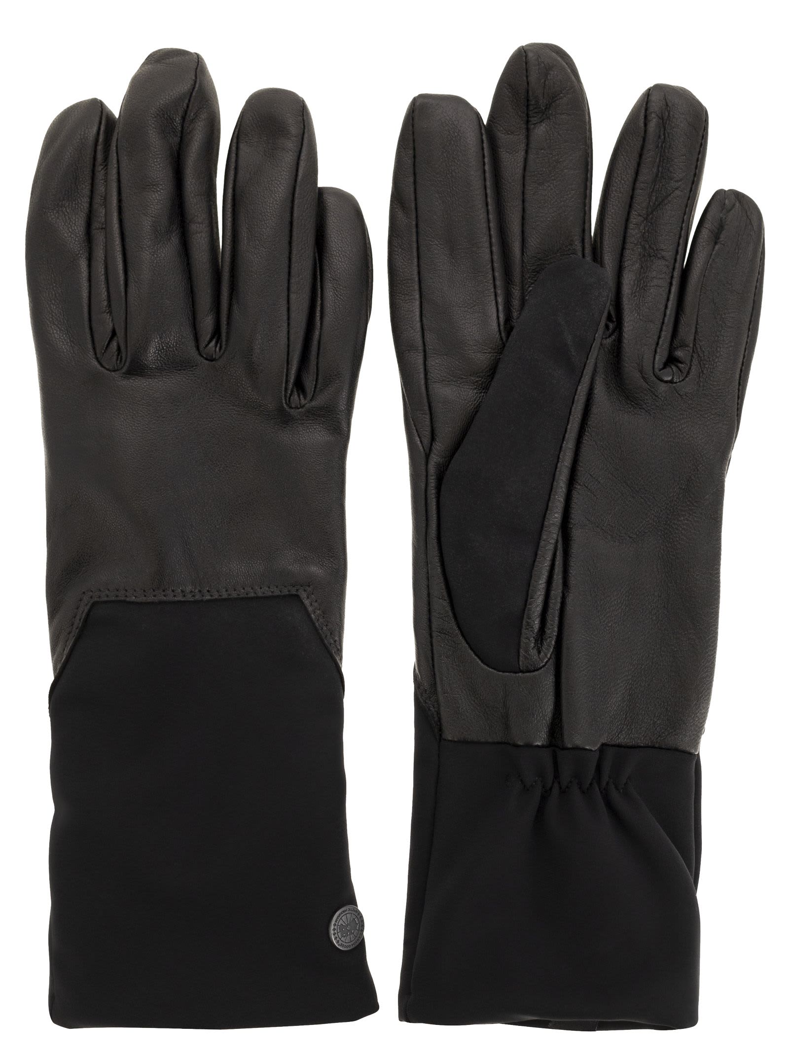 Leather And Technical Fabric Gloves