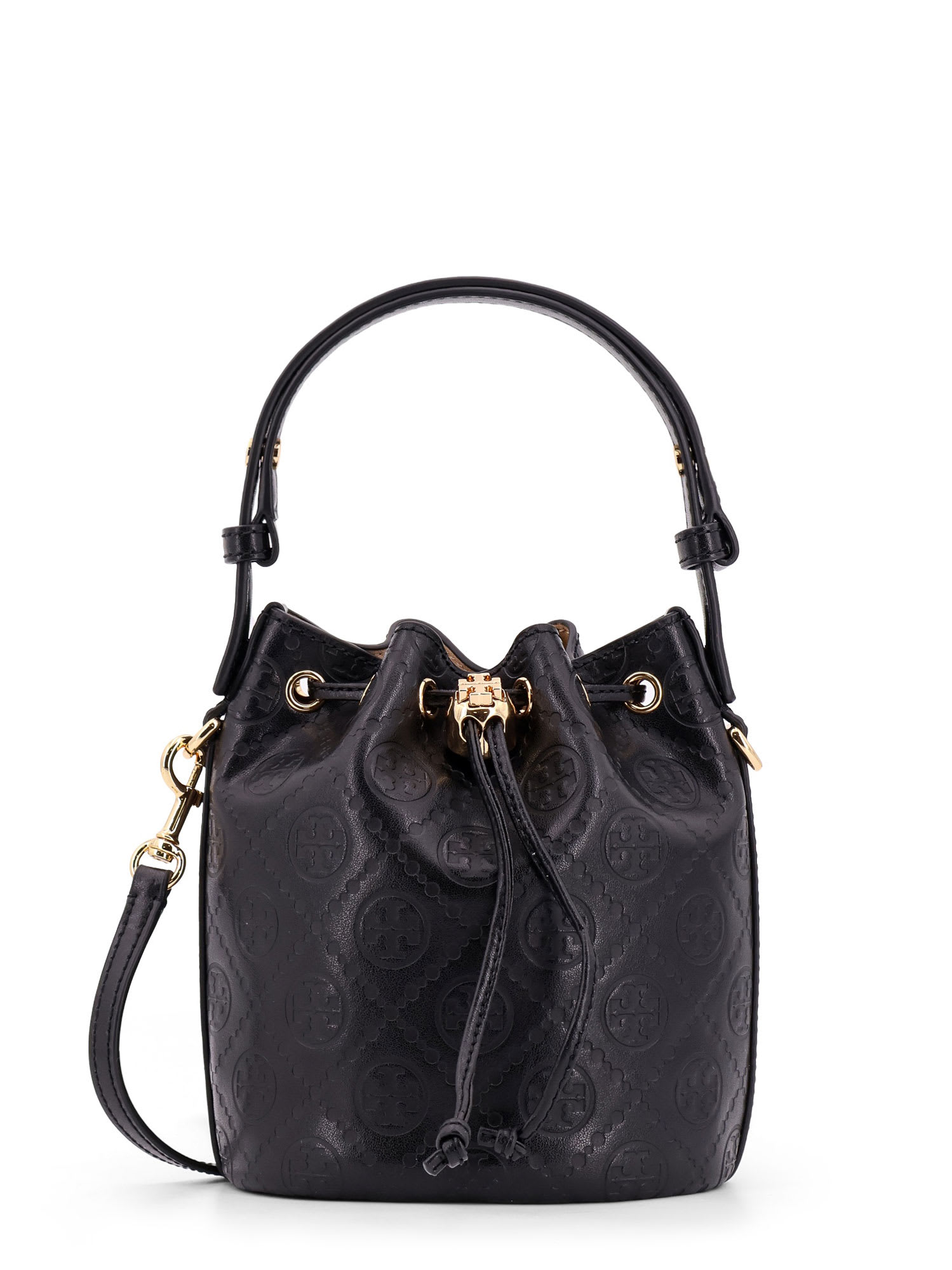 Shop Tory Burch T Monogram Bucket Bag In Black