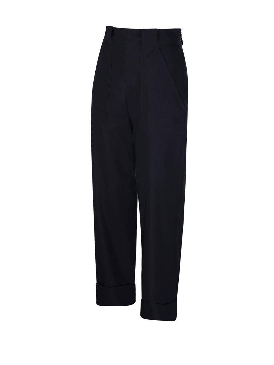 Max Mara Palio Wide Leg Trousers In Blue