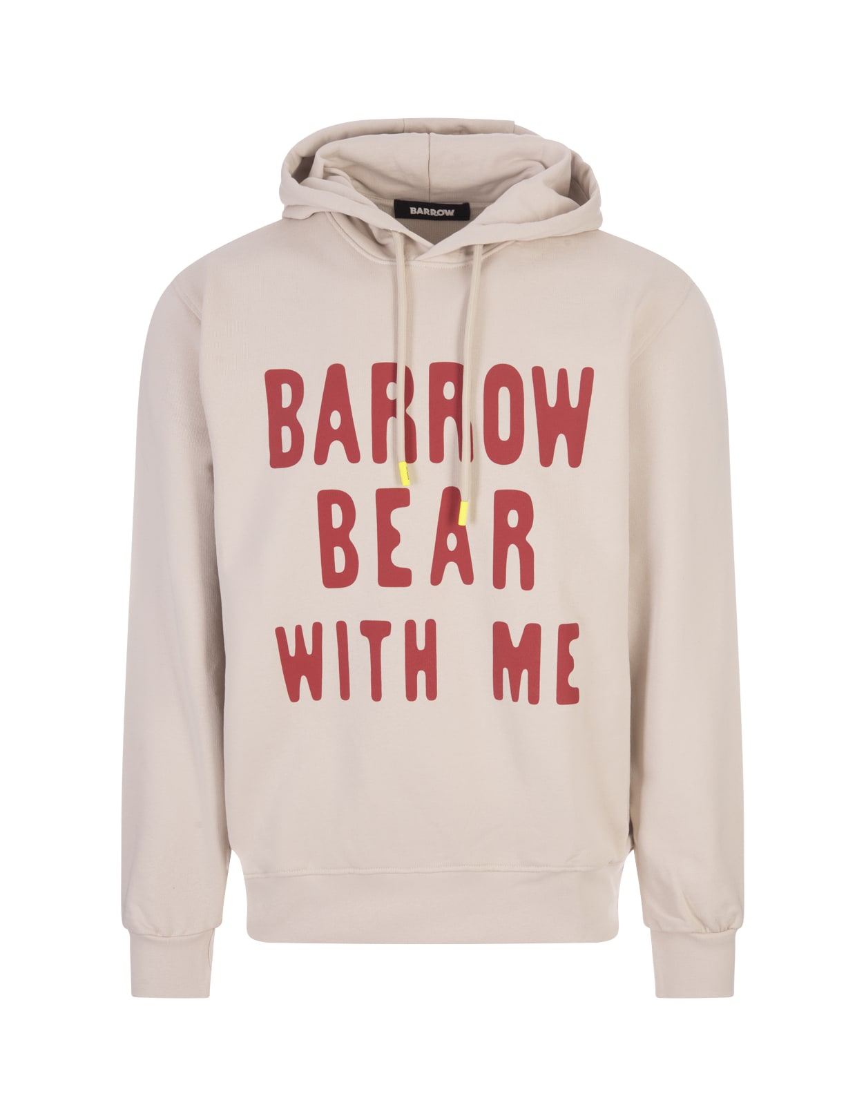 Shop Barrow Dove Bear With Me Hoodie In Turtledove
