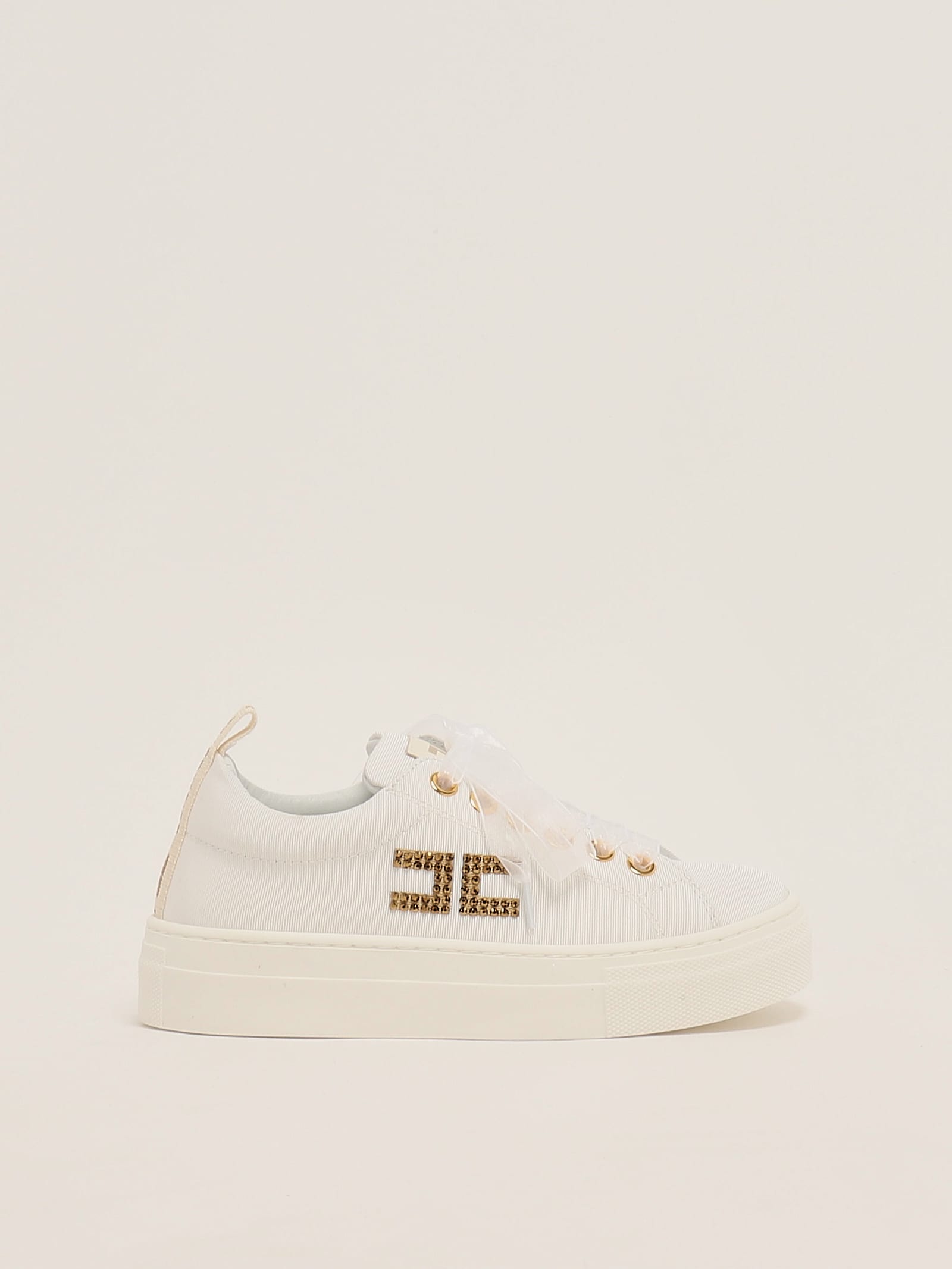 Elisabetta Franchi Kids' Sneakers Low Sneaker In White