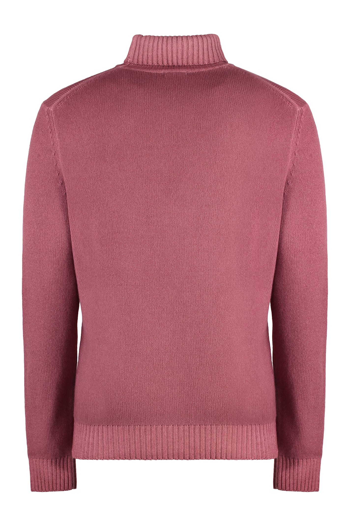 Malo Virgin-wool Turtleneck Sweater In Pink