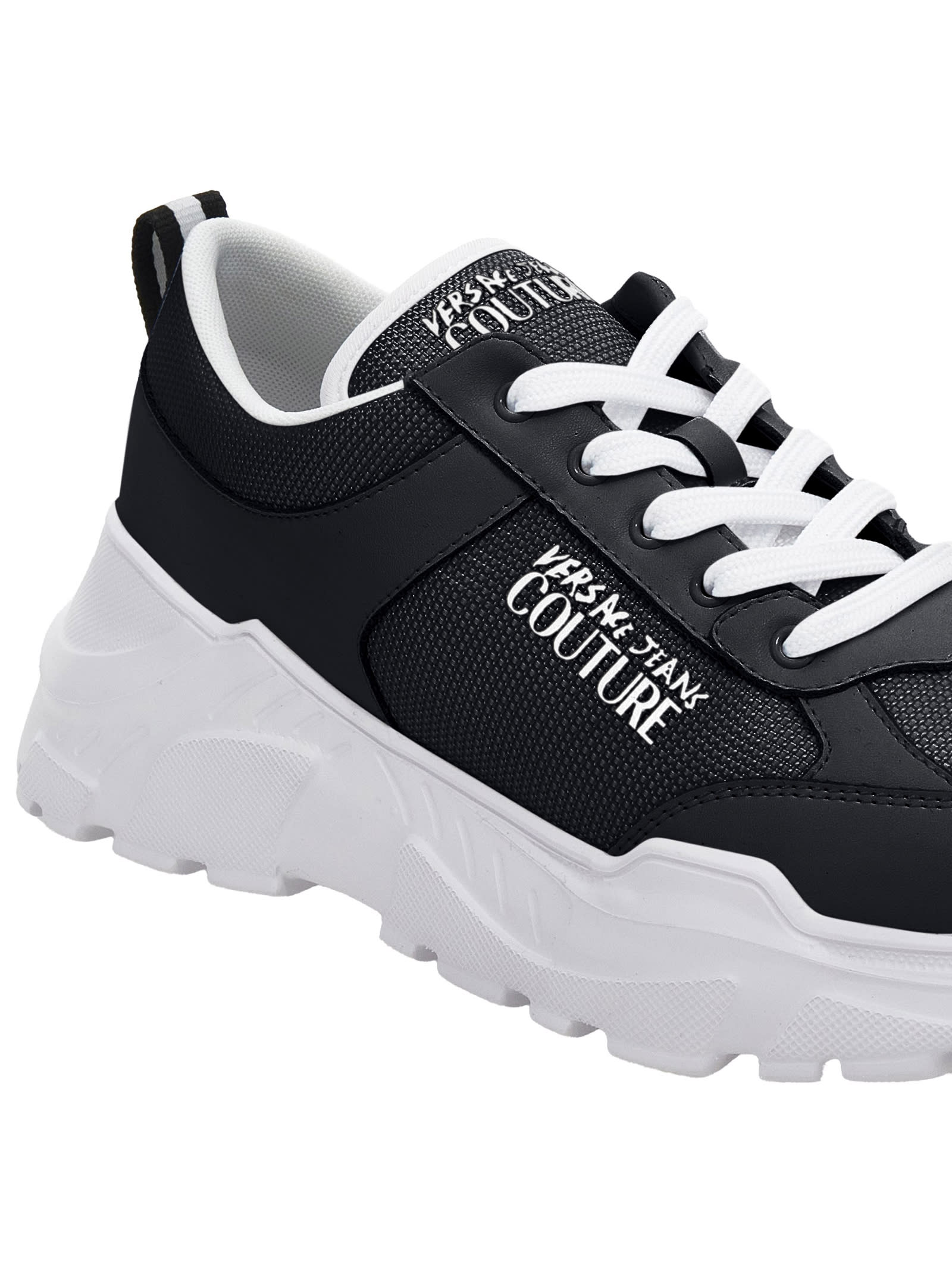 Versace Jeans Couture Sneakers In Black