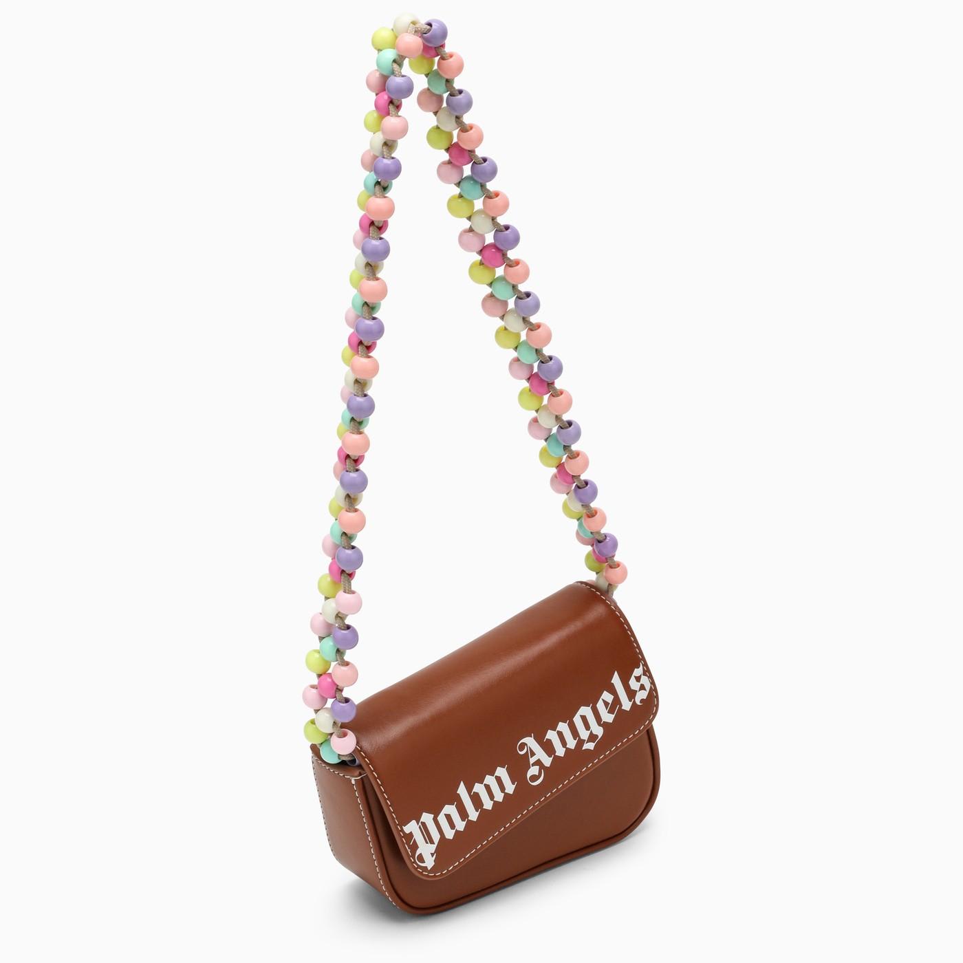 Shop Palm Angels Crash Brown Shoulder Bag