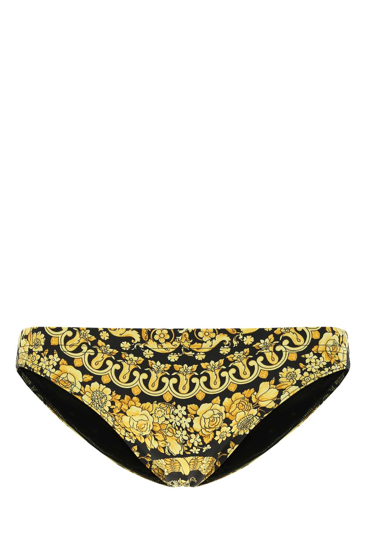 Shop Versace Printed Stretch Nylon Swimming Brief In A7900