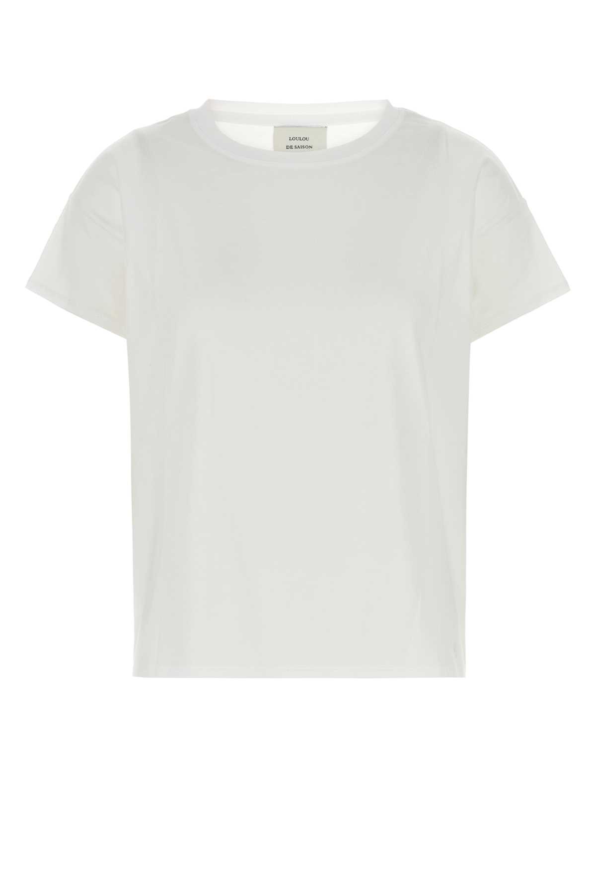 White Cotton Basiluzzo T-shirt