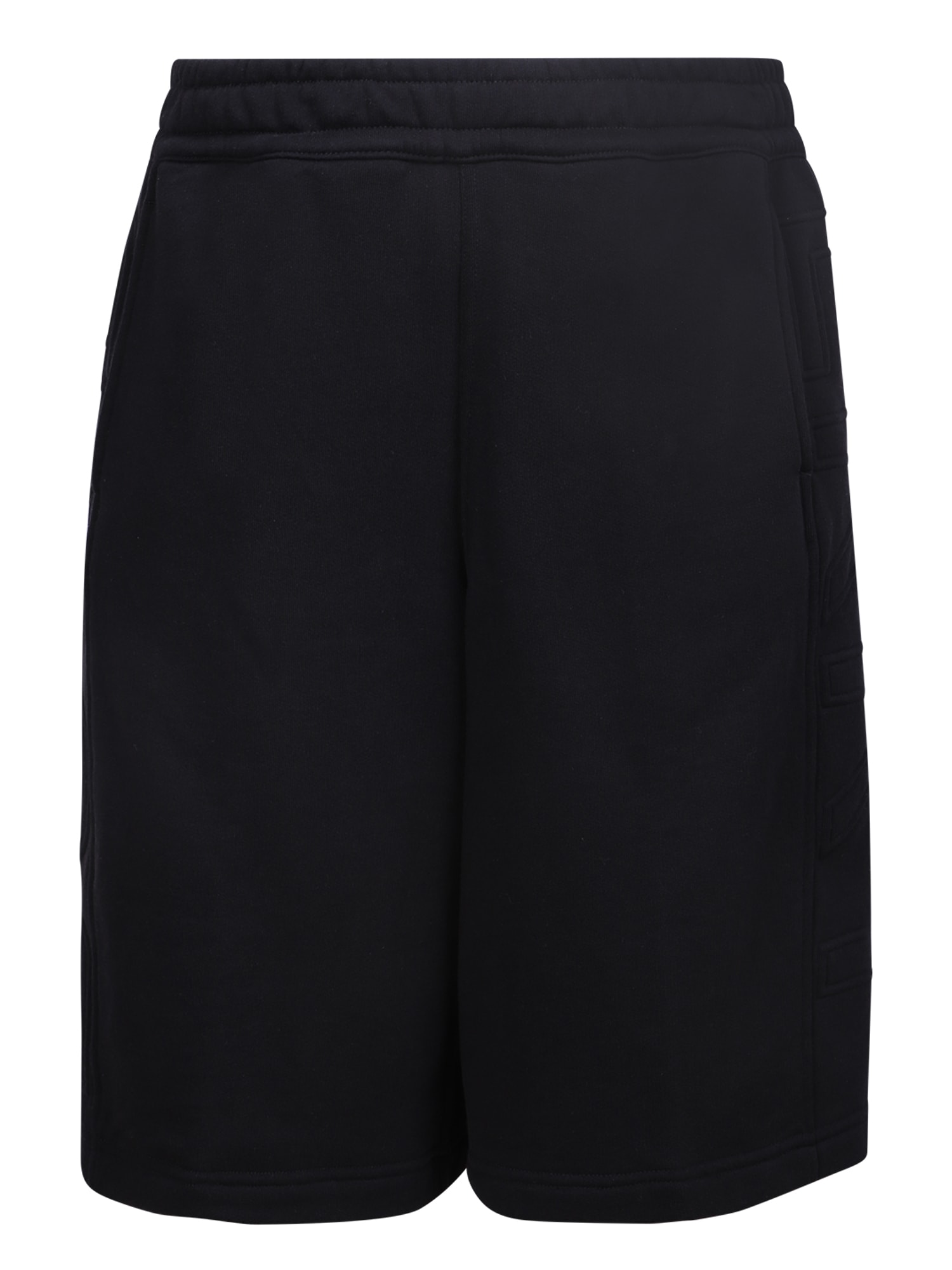 Shop Burberry Logo-embossed Track Shorts In Black