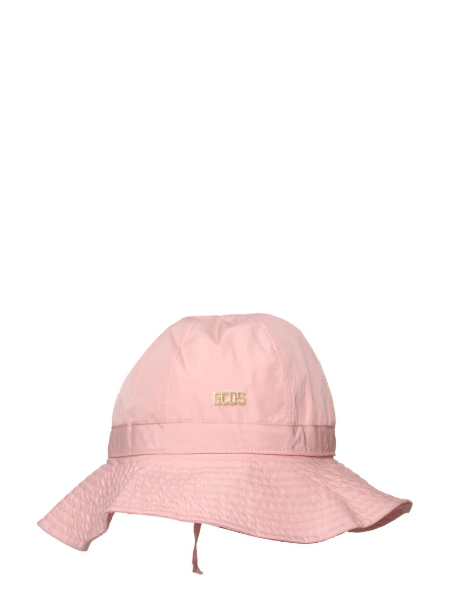 Shop Gcds Nylon Bucket Hat In Pink